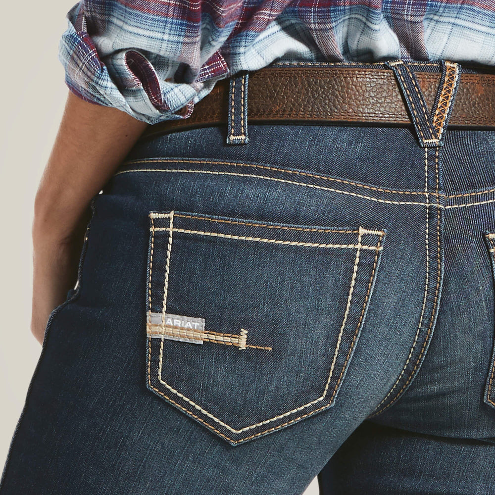 Ariat Rebar Mid Rise DuraStretch Riveter Boot Cut Jean Women