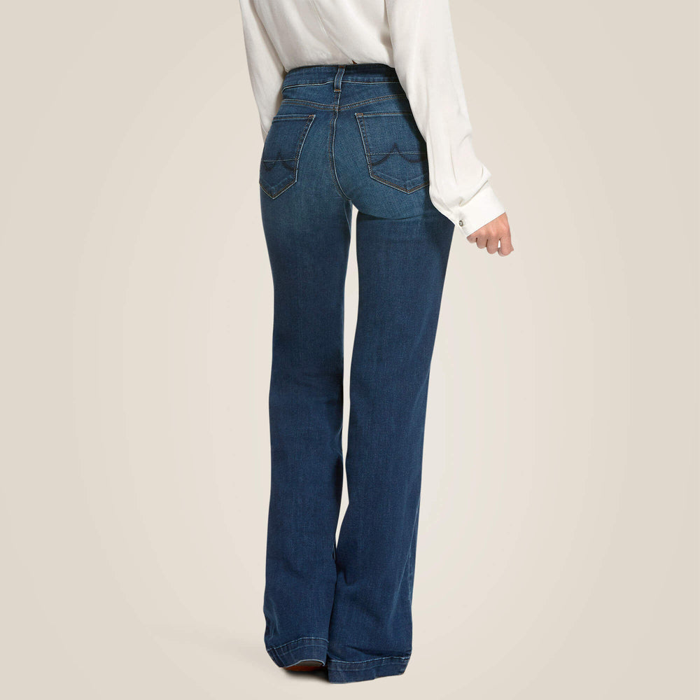 Ariat Trouser Mid Rise Stretch Kelsea Wide Leg Jean Women|Trends