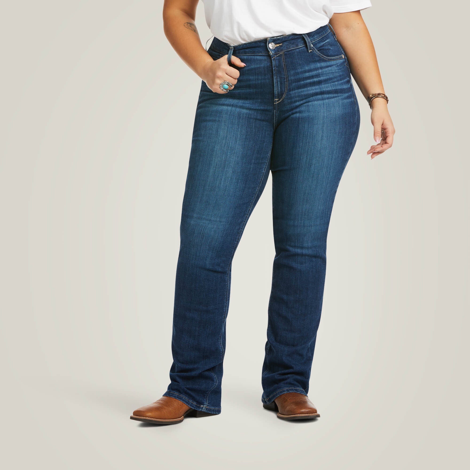 Ariat R.E.A.L. Perfect Rise Abby Straight Jean Women|Trends