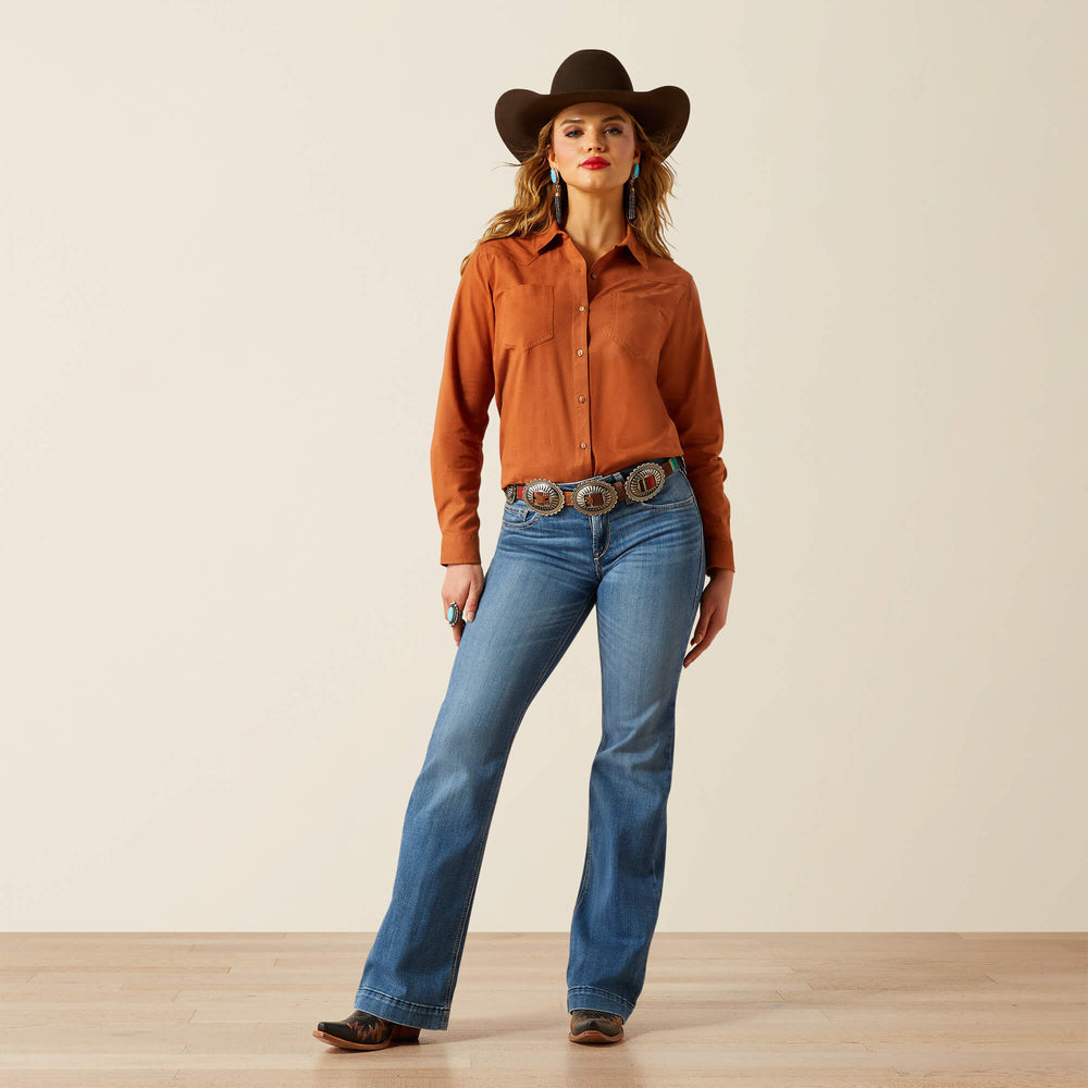 Ariat Perfect Rise Isabelle Wide Trouser Jeans Women|Trends