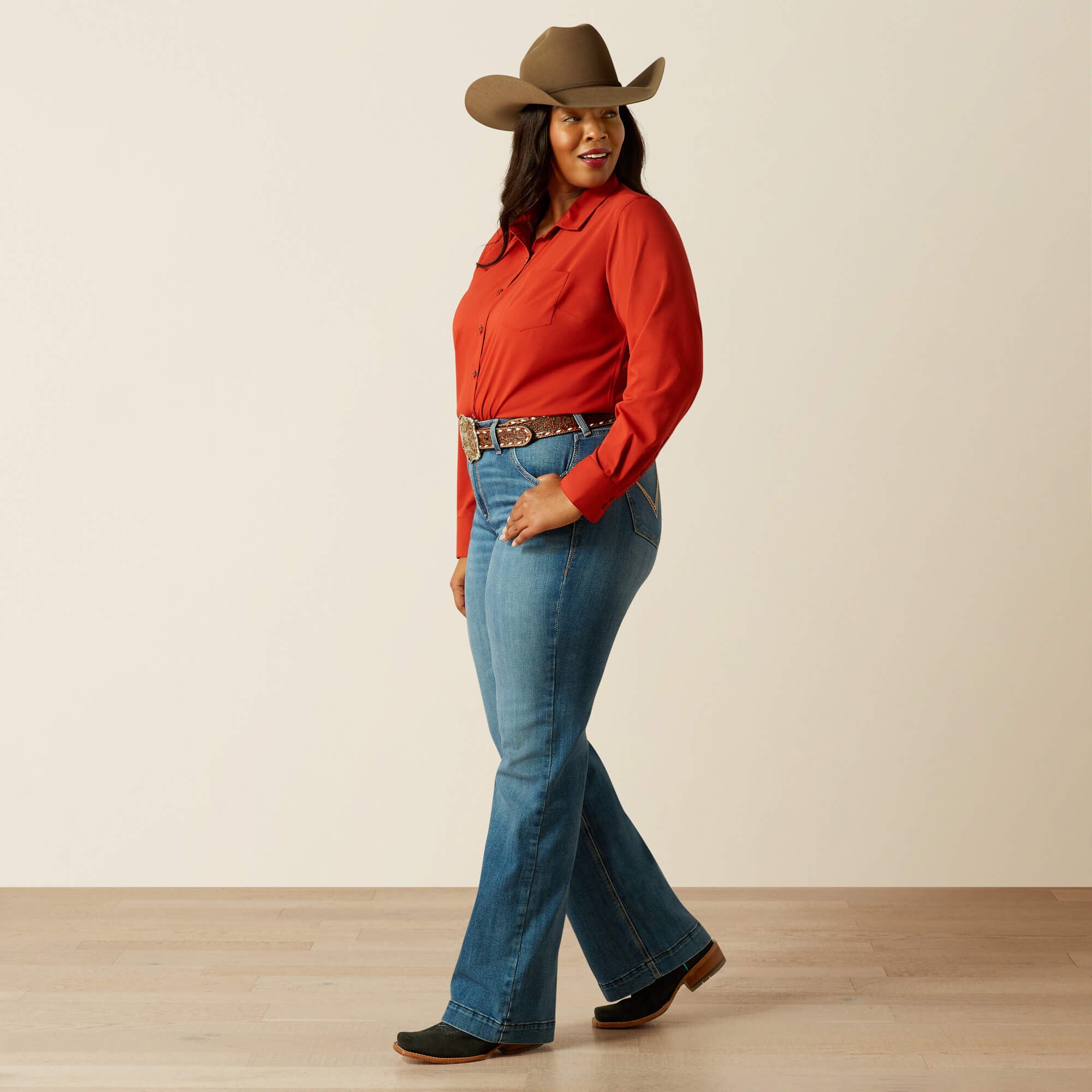 Ariat Perfect Rise Isabelle Wide Trouser Jeans Women|Trends