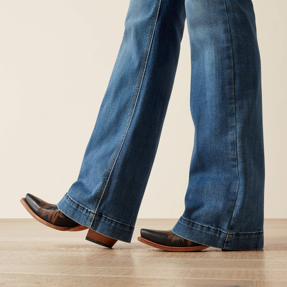 Ariat Perfect Rise Isabelle Wide Trouser Jeans Women|Trends