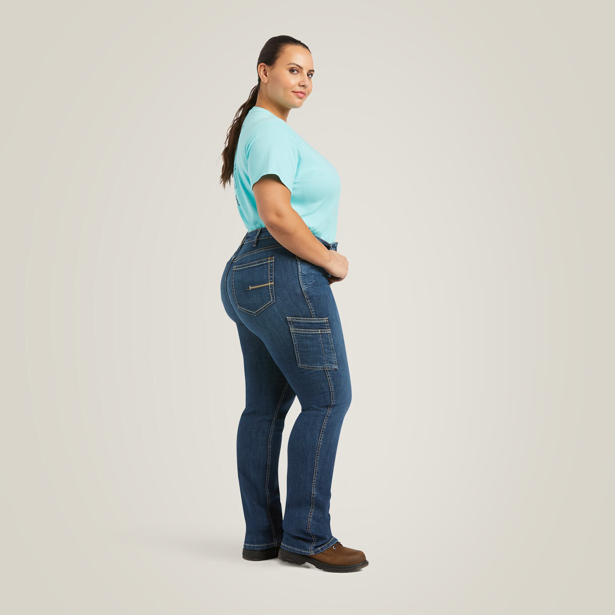 Ariat Rebar Work Flex Perfect Rise Riveter Boot Cut Jean Women