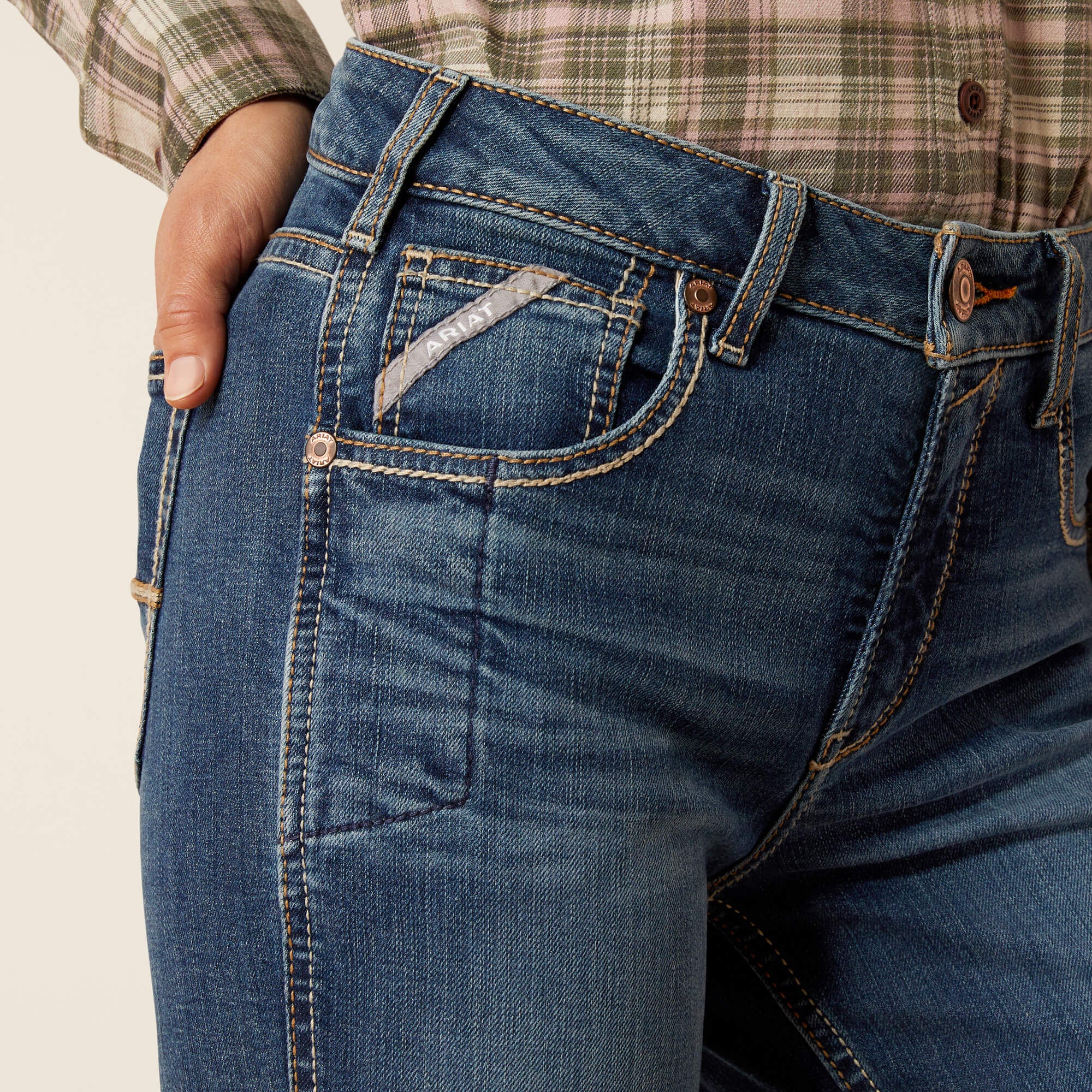 Ariat Rebar High Rise Riveter Straight Jean Women