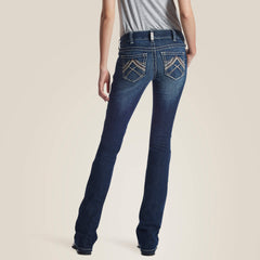 Ariat R.E.A.L. Low Rise Stretch Rosy Whipstitch Boot Cut Jean Women|Trends