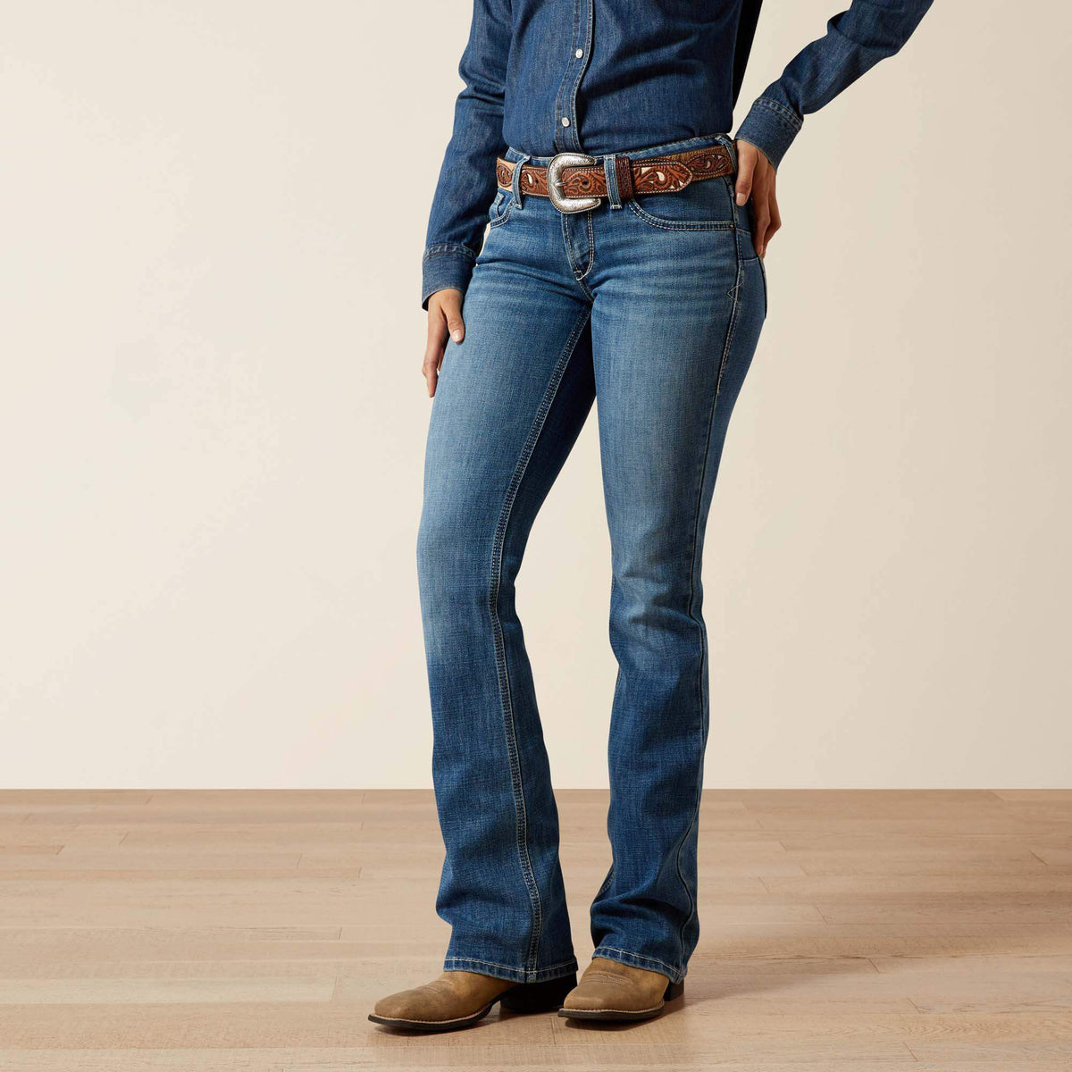 Ariat Mid Rise Aisha Boot Cut Jean Women|Trends