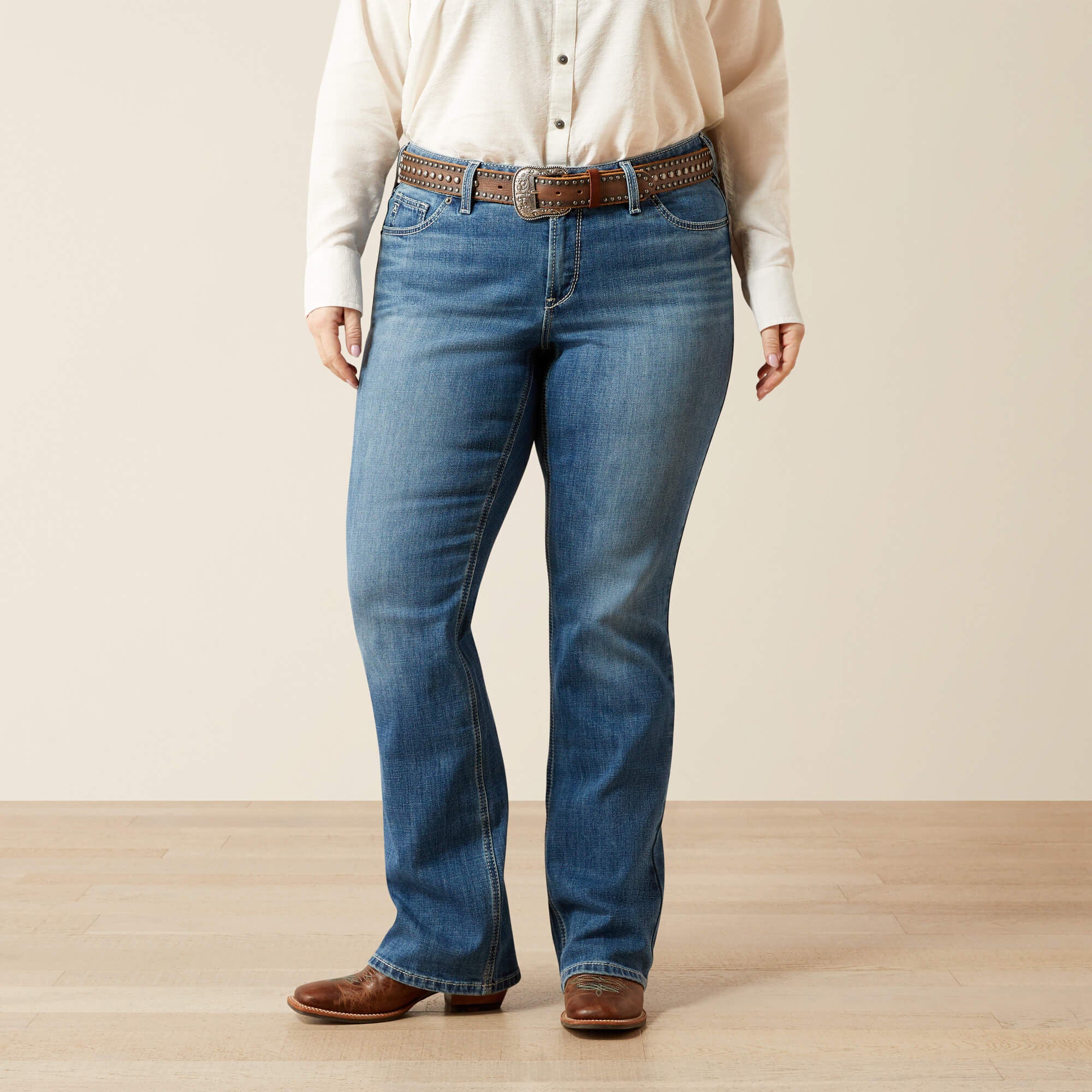 Ariat Mid Rise Aisha Boot Cut Jean Women|Trends