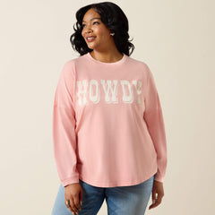 Ariat Canvas Oversized Long Sleeve T-Shirt Women