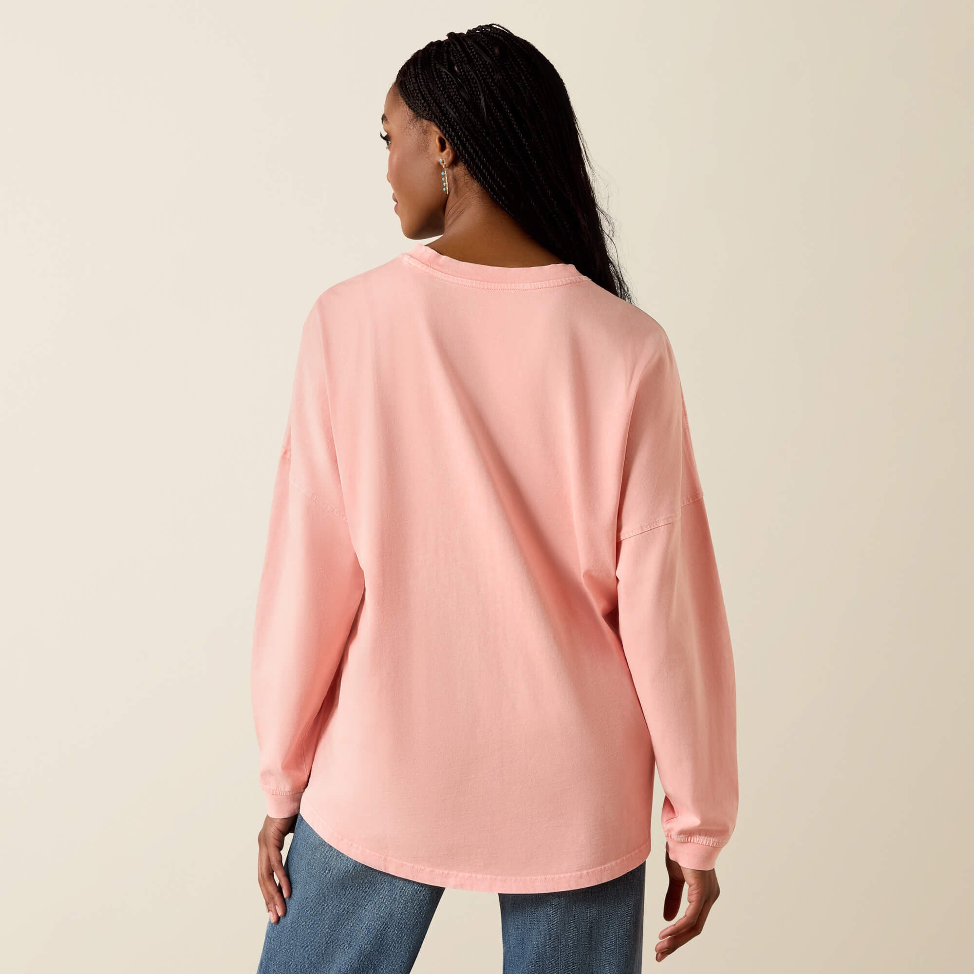 Ariat Canvas Oversized Long Sleeve T-Shirt Women