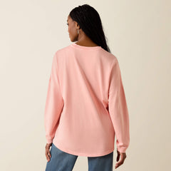 Ariat Canvas Oversized Long Sleeve T-Shirt Women