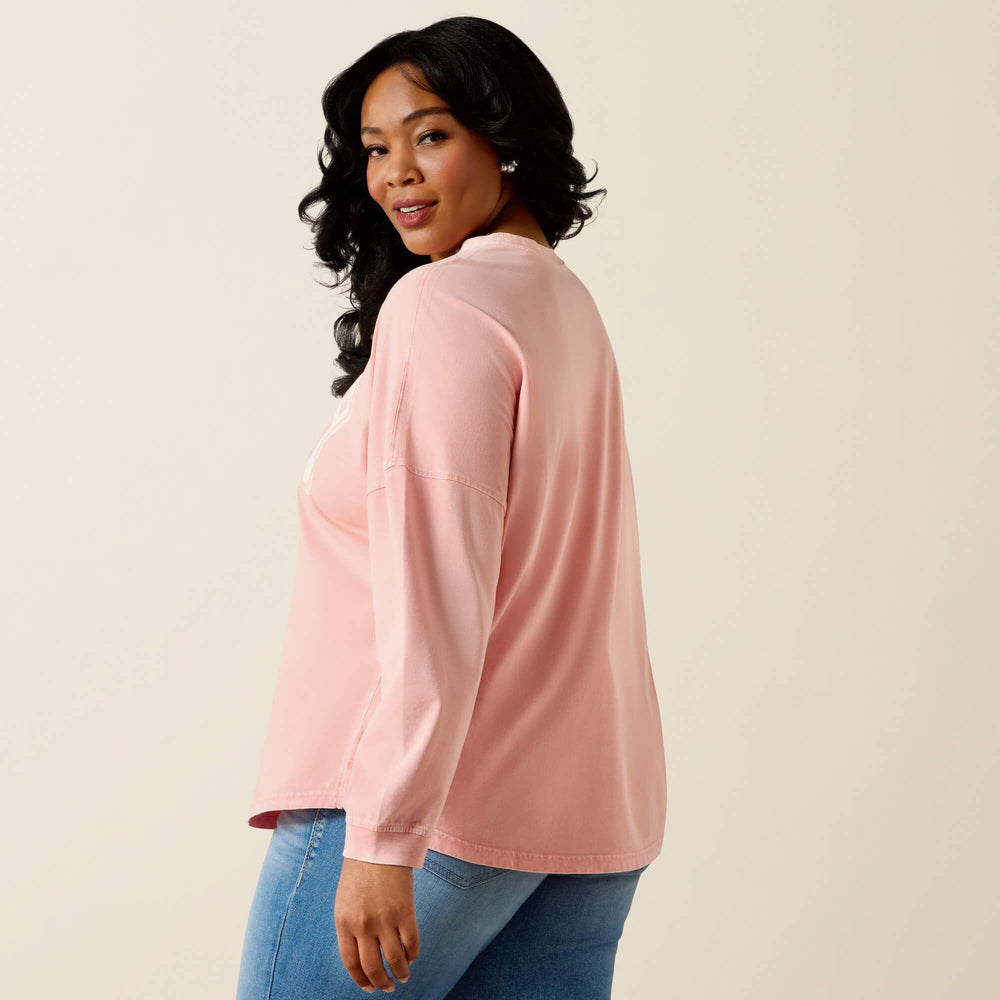 Ariat Canvas Oversized Long Sleeve T-Shirt Women