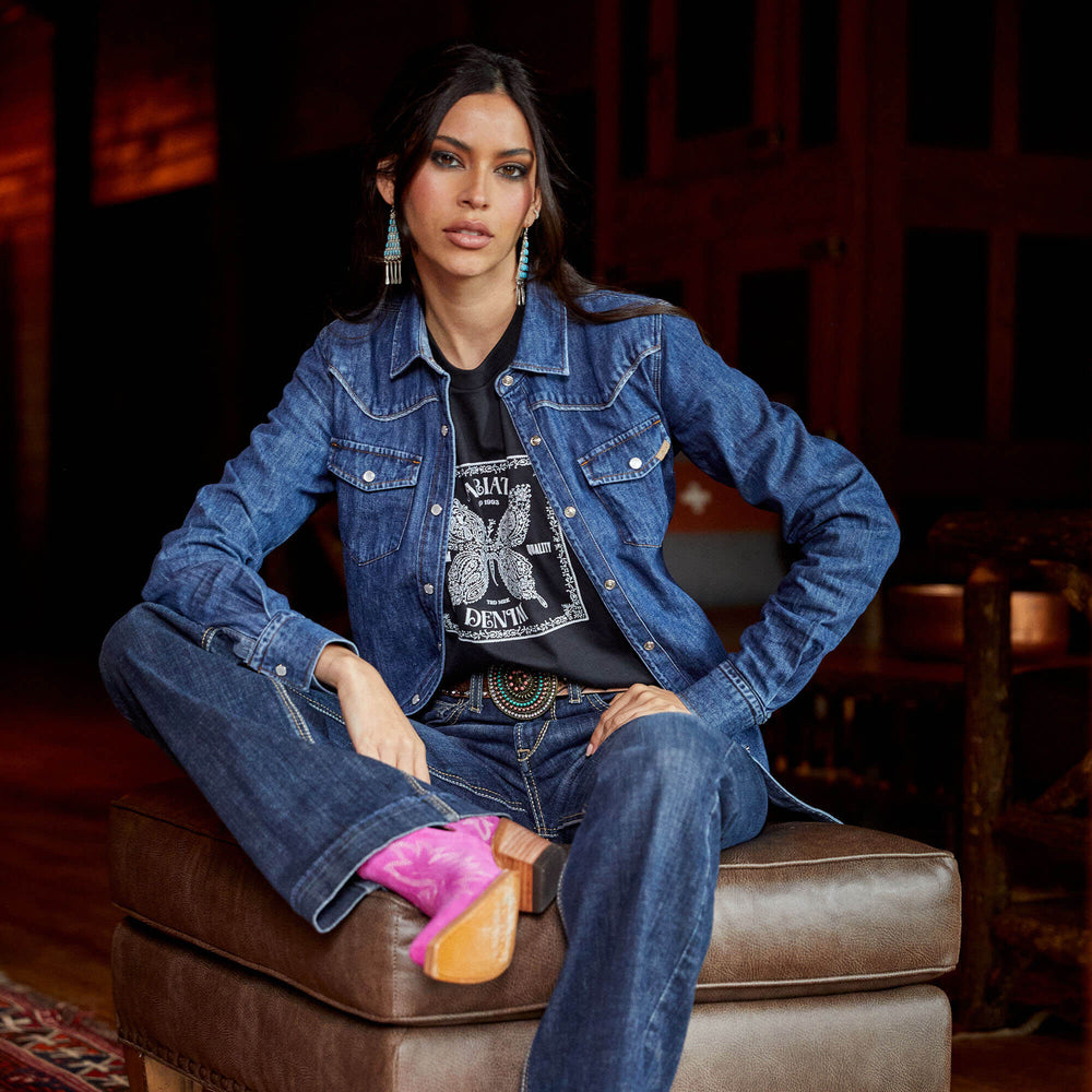 Ariat Farriday Denim Shirt Women|Trends