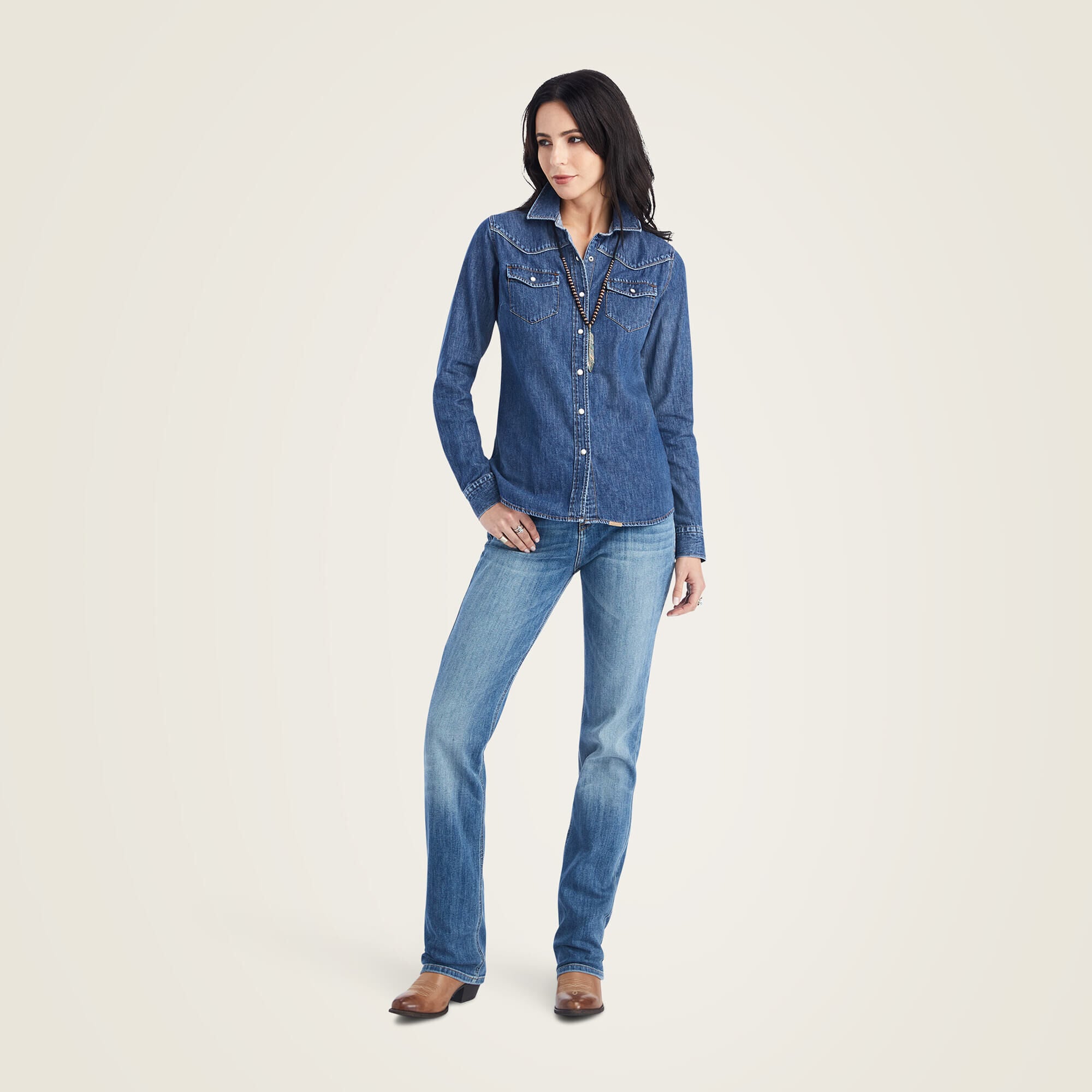 Ariat Farriday Denim Shirt Women|Trends