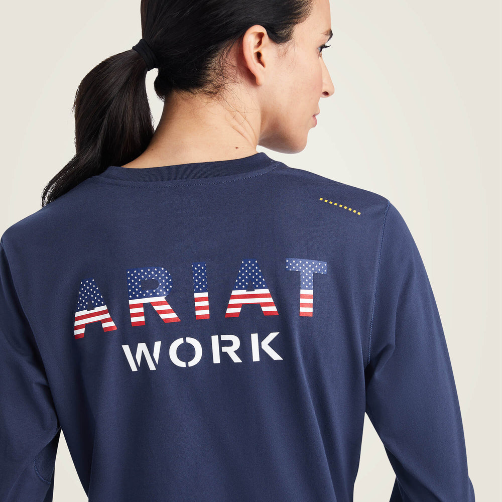 Ariat Rebar Workman USA Logo T-Shirt Women