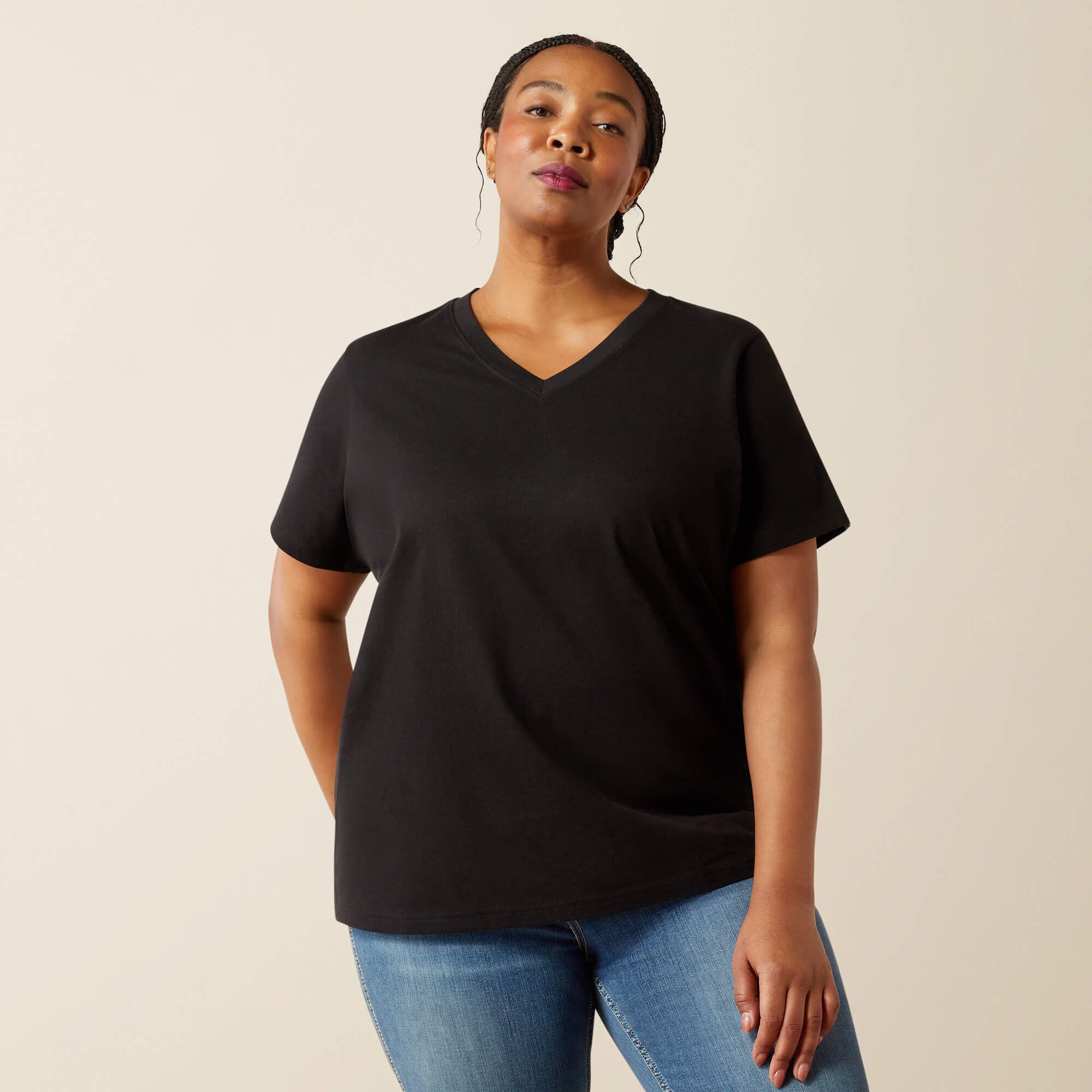 Ariat Rebar Cotton Strong Standard V-Neck T-Shirt Women