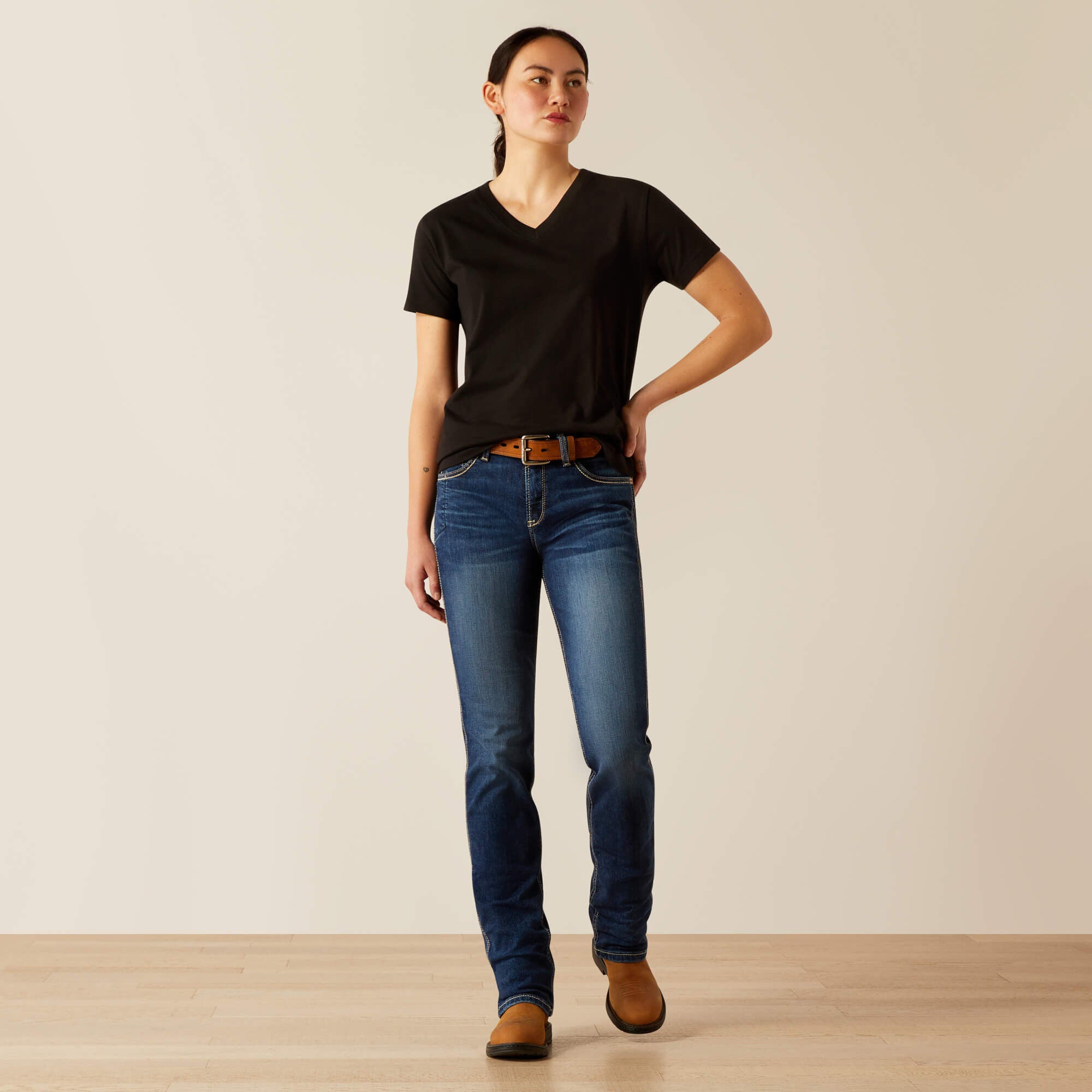 Ariat Rebar Cotton Strong Standard V-Neck T-Shirt Women