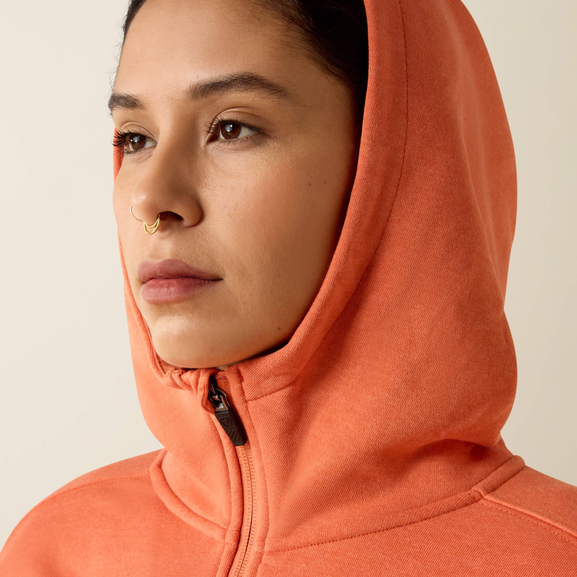 Ariat Rebar Lightweight Logo 1/2 Zip Hoodie Women
