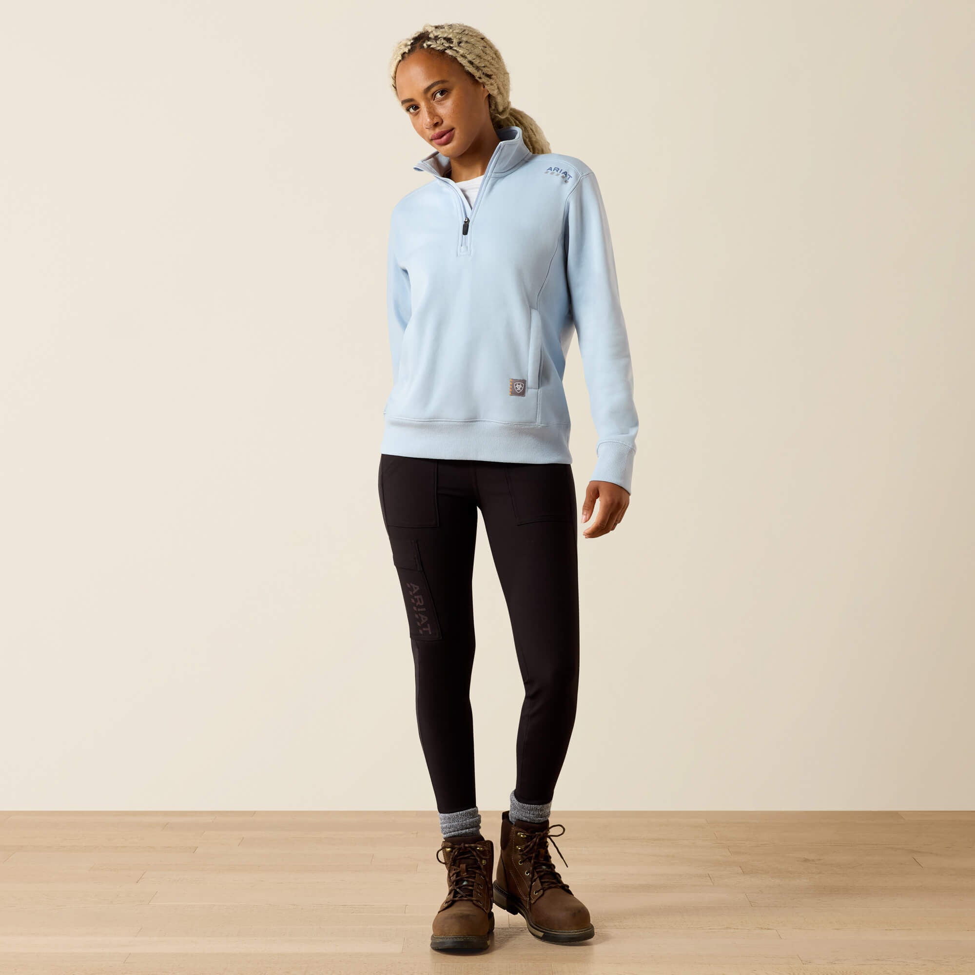 Ariat Rebar Lightweight Mock 1/2 Zip Sweatshirt Women