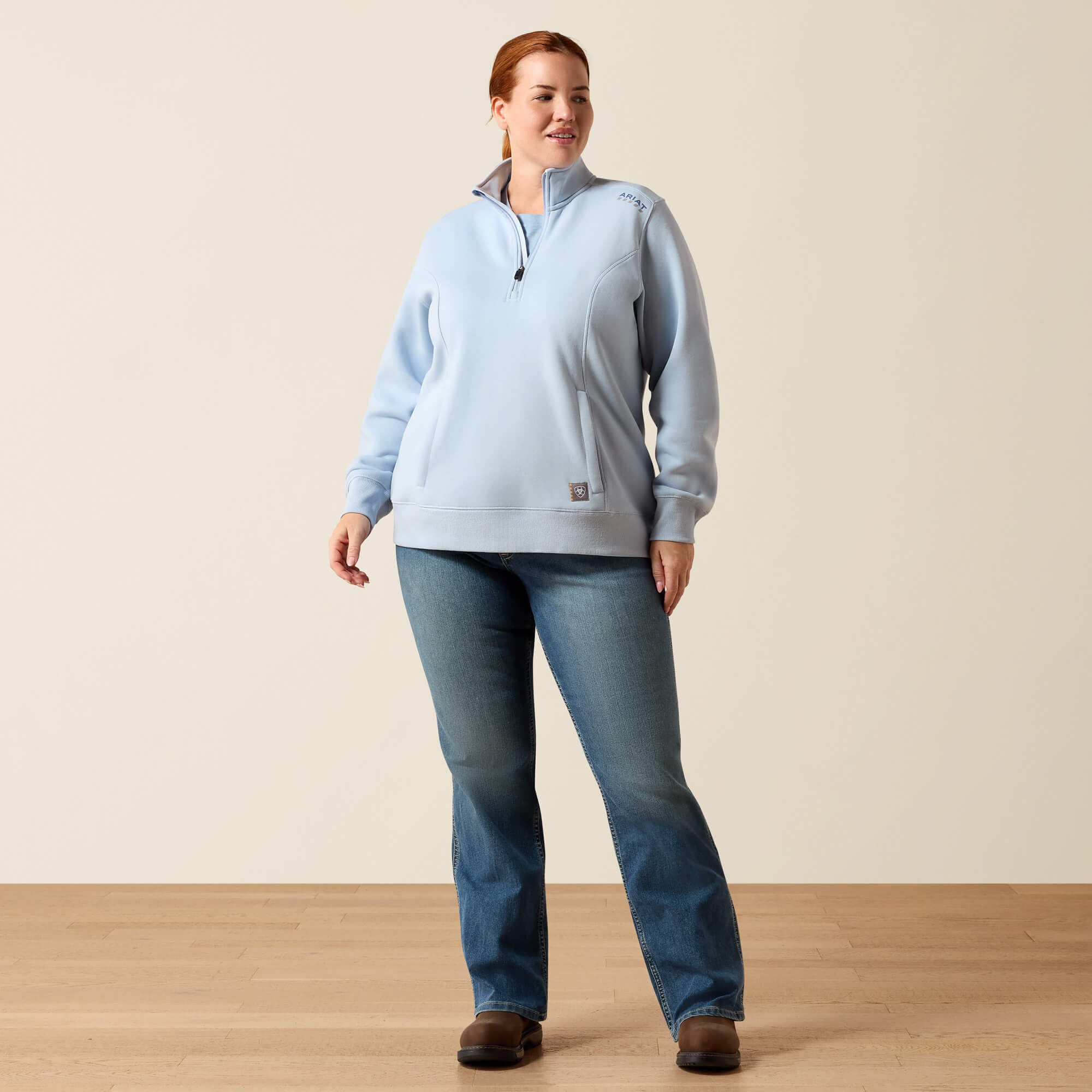 Ariat Rebar Lightweight Mock 1/2 Zip Sweatshirt Women