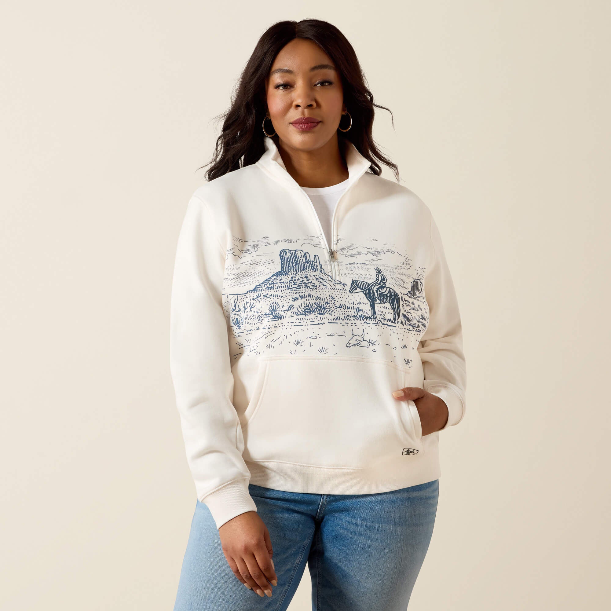 Ariat Traveler 1/2 Zip Sweatshirt Women