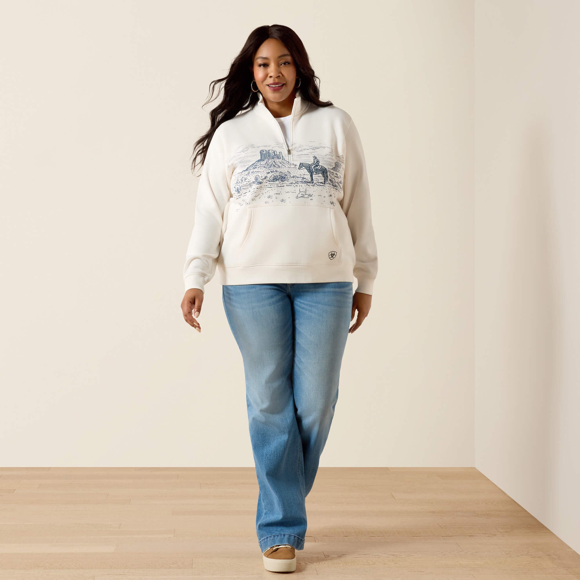 Ariat Traveler 1/2 Zip Sweatshirt Women
