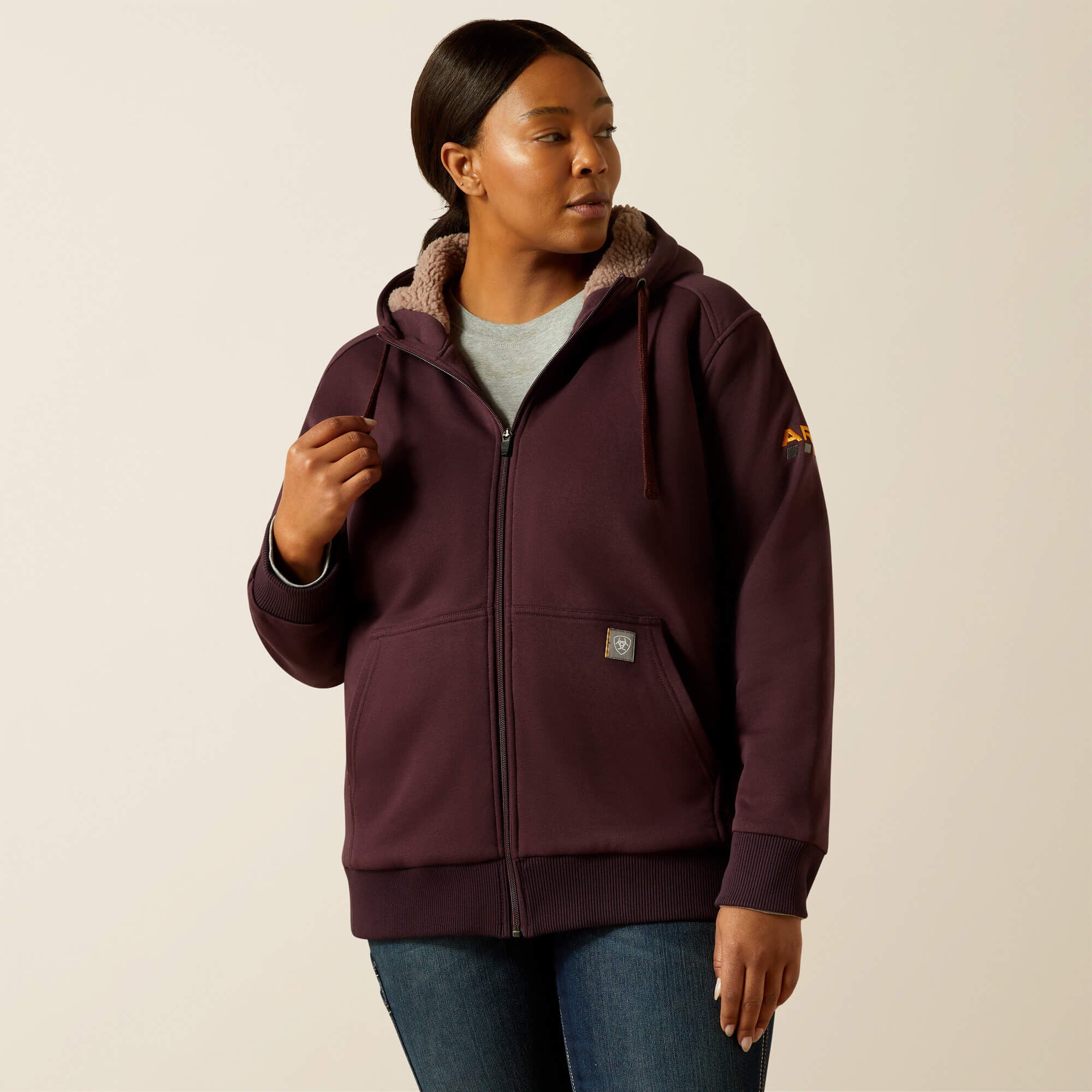 Ariat Rebar All-Weather Sherpa Full Zip Hoodie Women