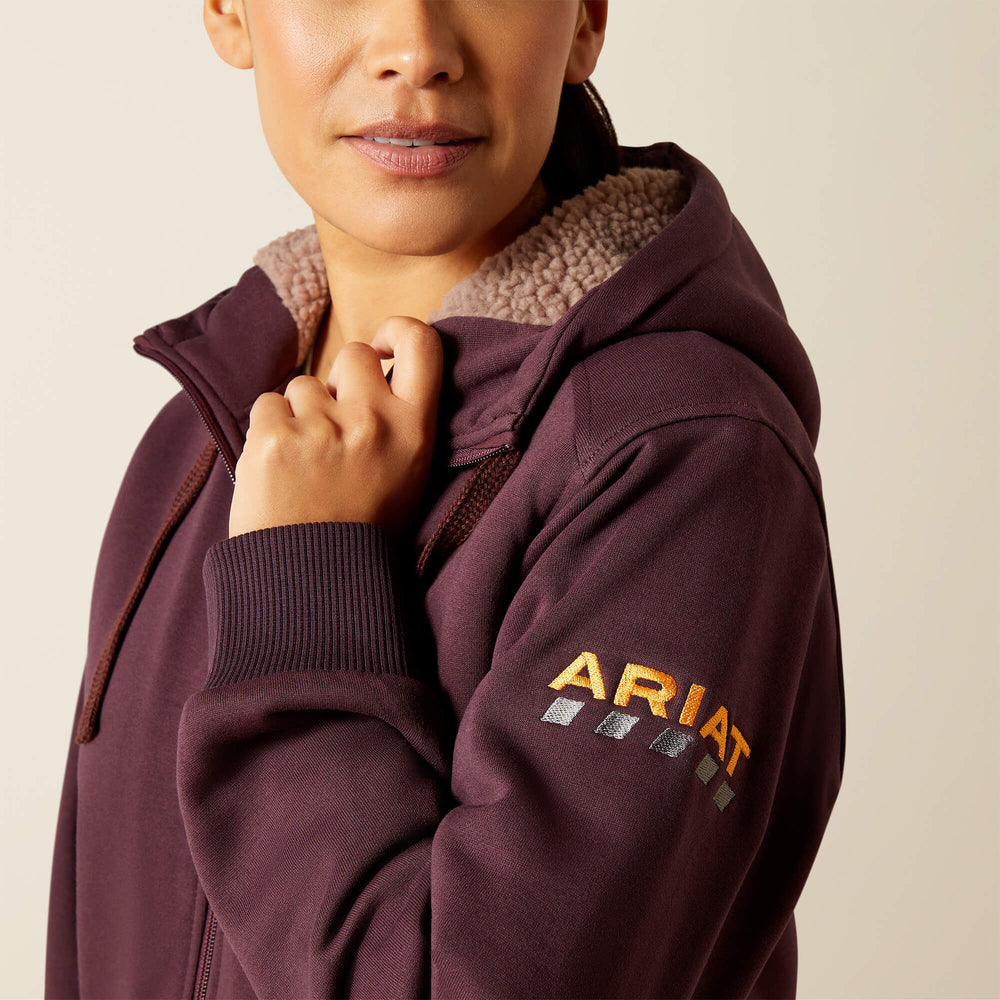 Ariat Rebar All-Weather Sherpa Full Zip Hoodie Women