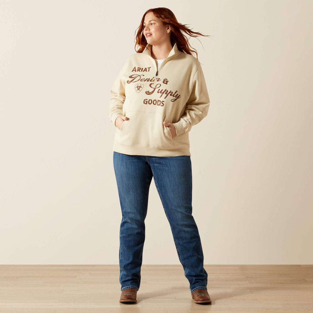Ariat Denim and Supply 1/2 Zip Sweatshirt Women