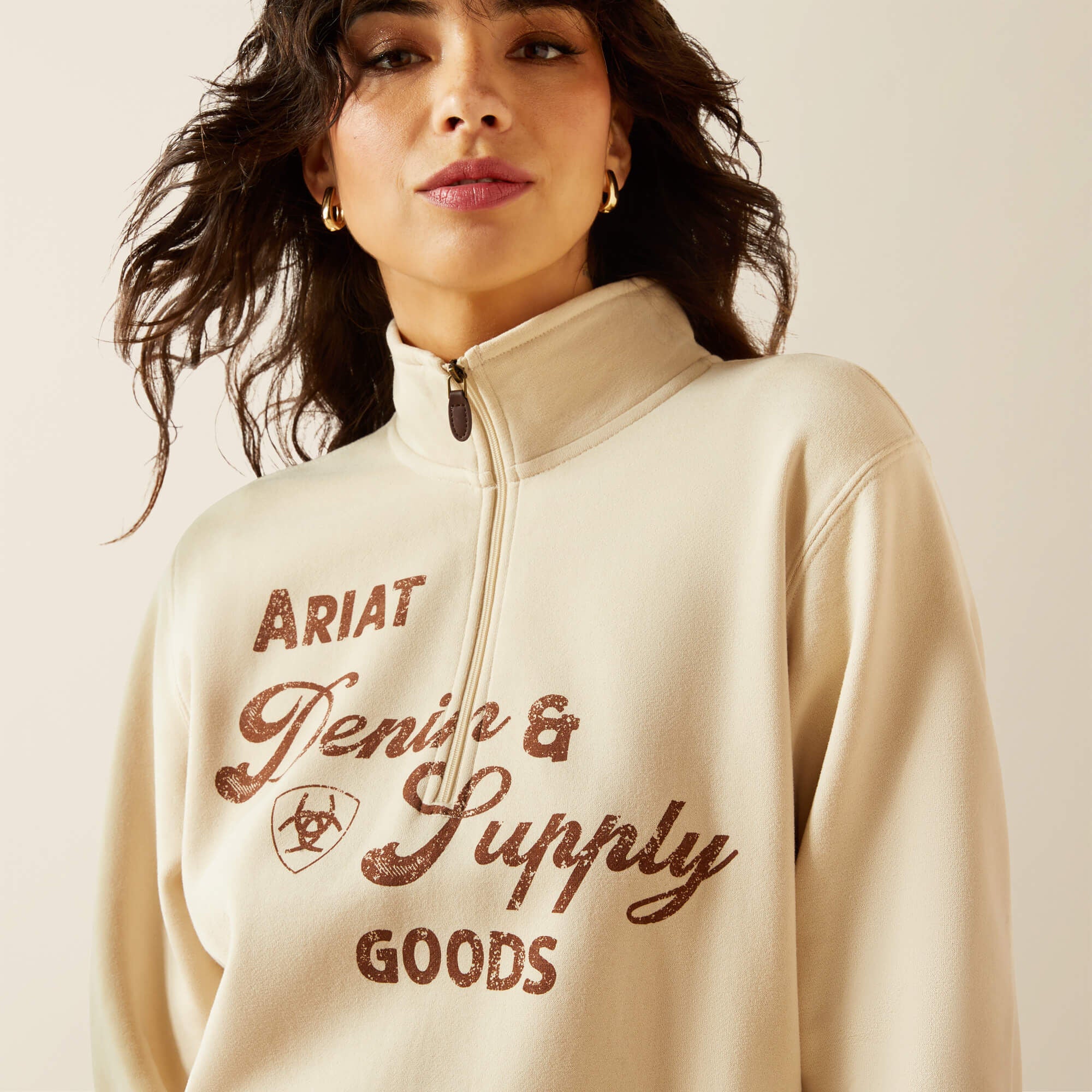 Ariat Denim and Supply 1/2 Zip Sweatshirt Women