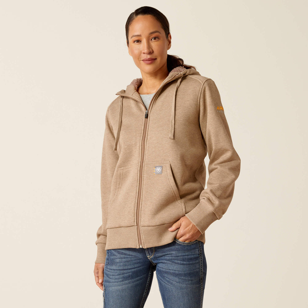 Ariat Rebar All-Weather Sherpa Full Zip Hoodie Women