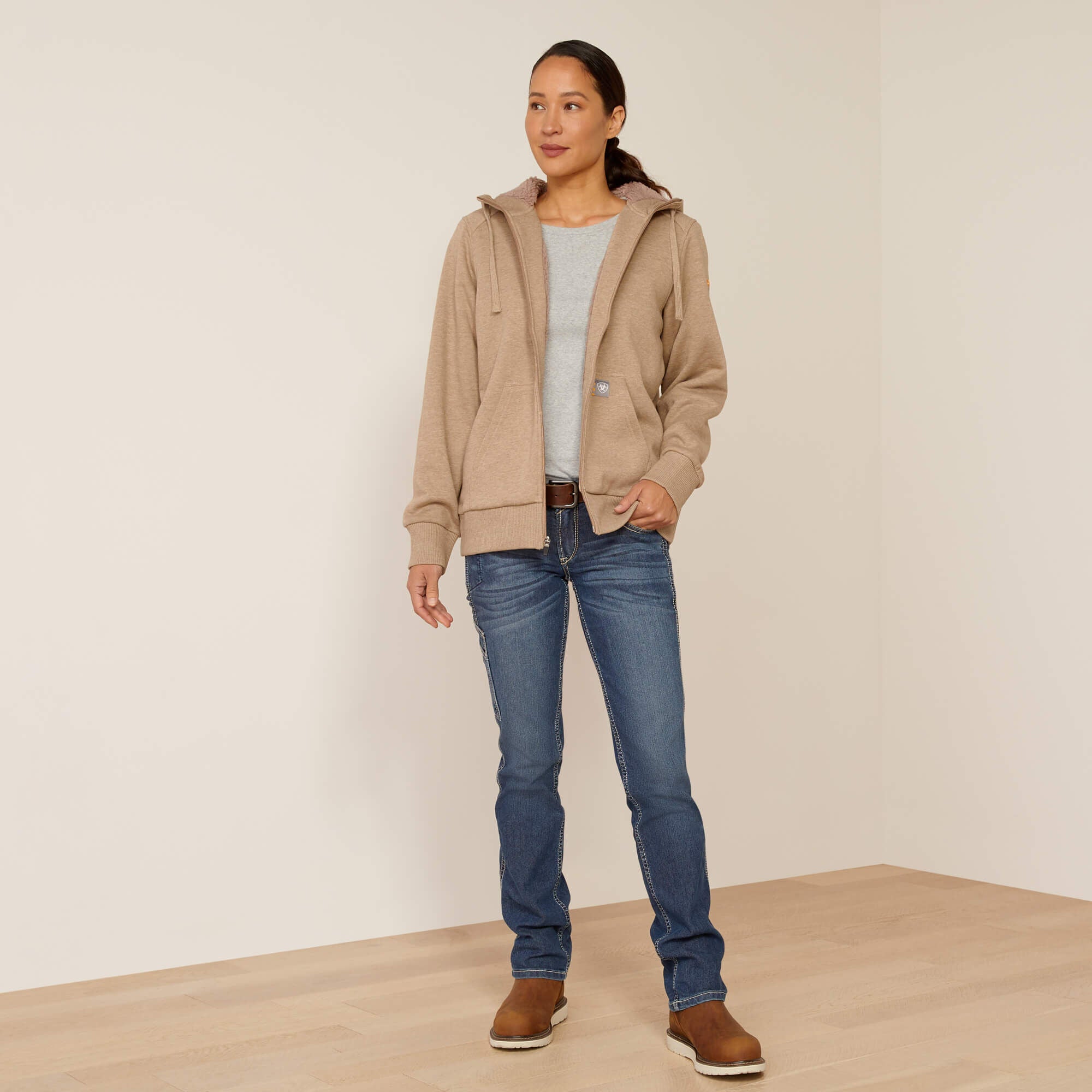 Ariat Rebar All-Weather Sherpa Full Zip Hoodie Women
