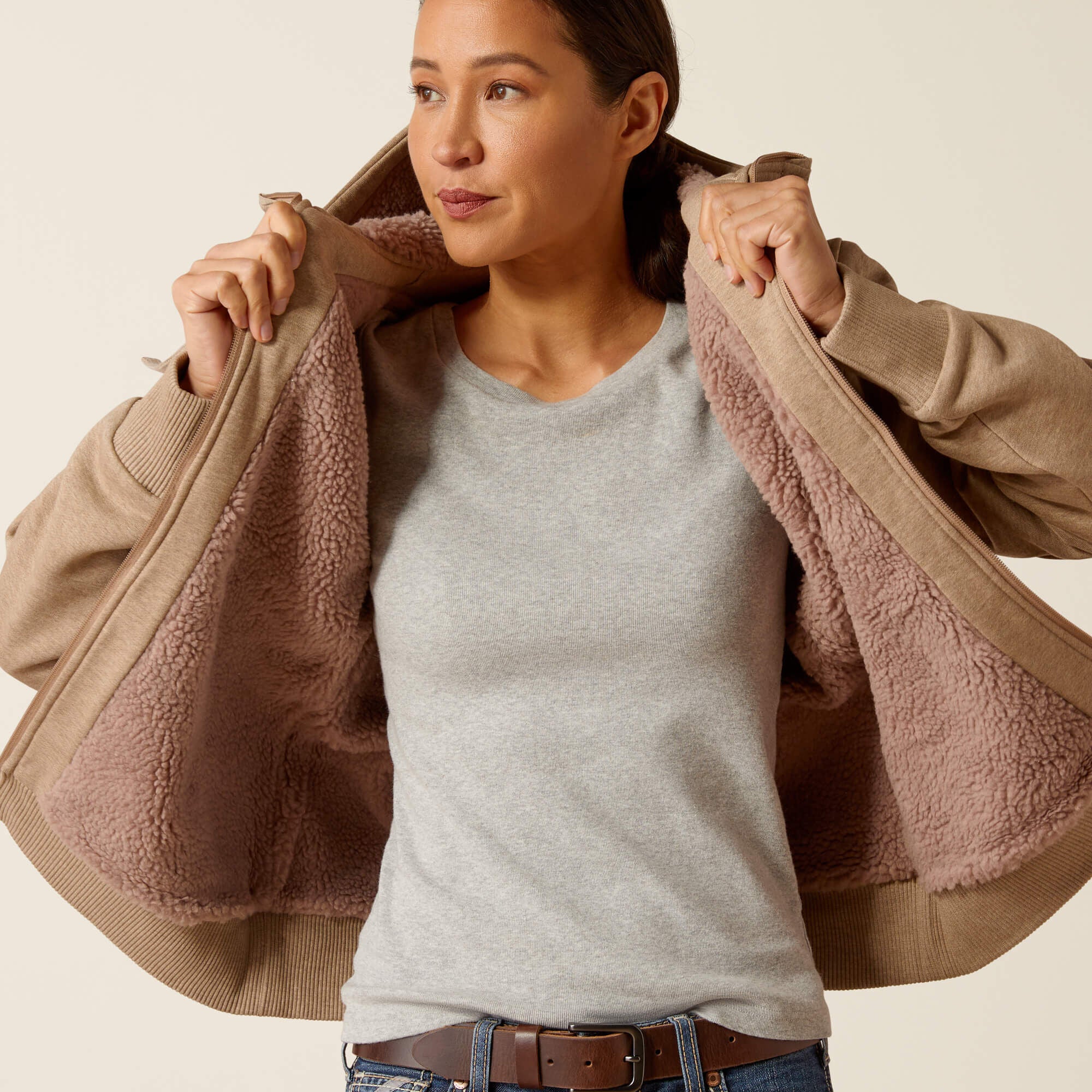 Ariat Rebar All-Weather Sherpa Full Zip Hoodie Women