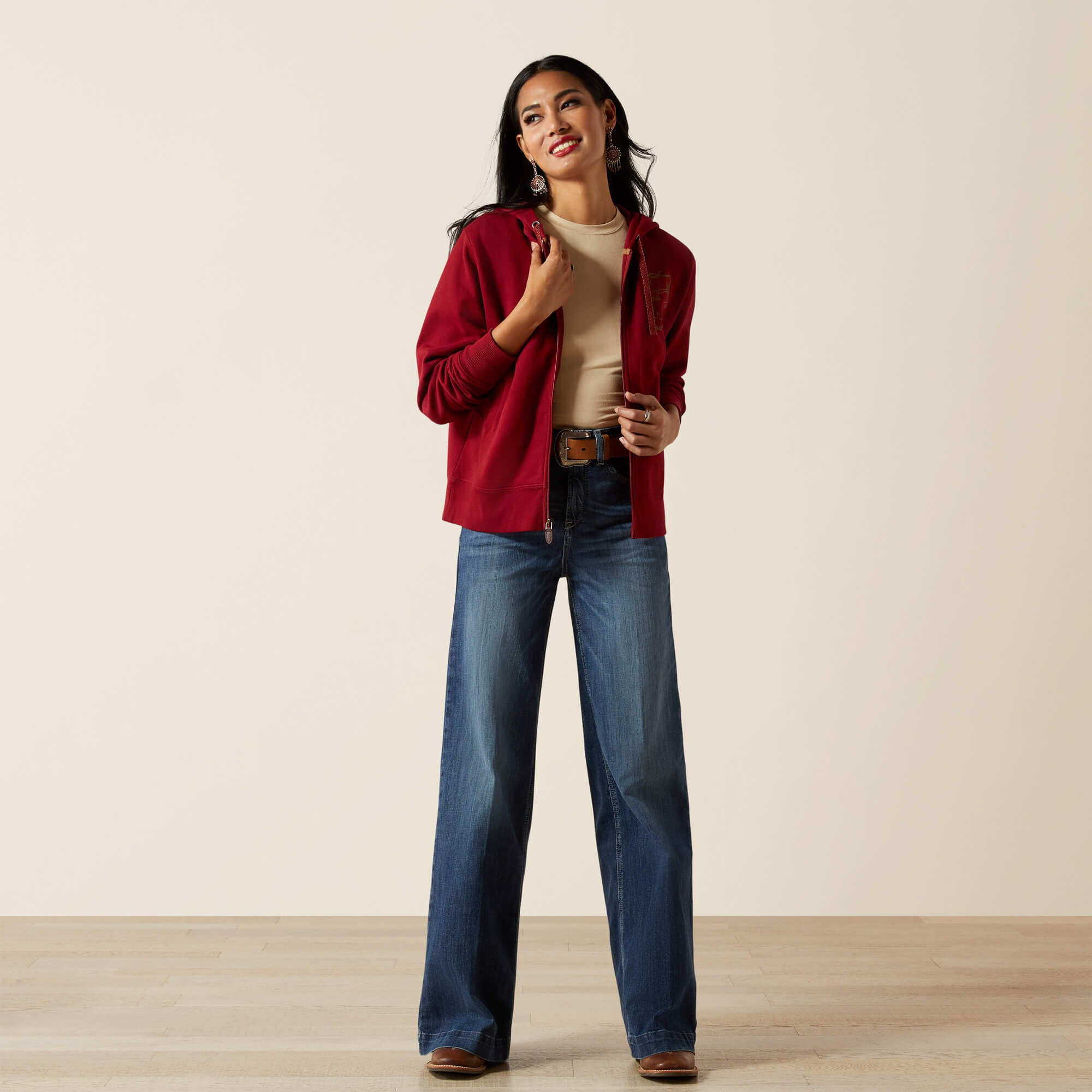 Ariat Stitched Full Zip Hoodie Women