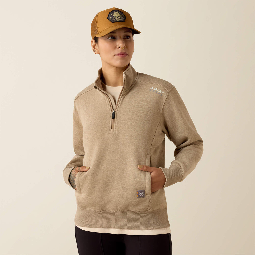 Ariat Rebar Lightweight Mock 1/2 Zip Sweatshirt Women