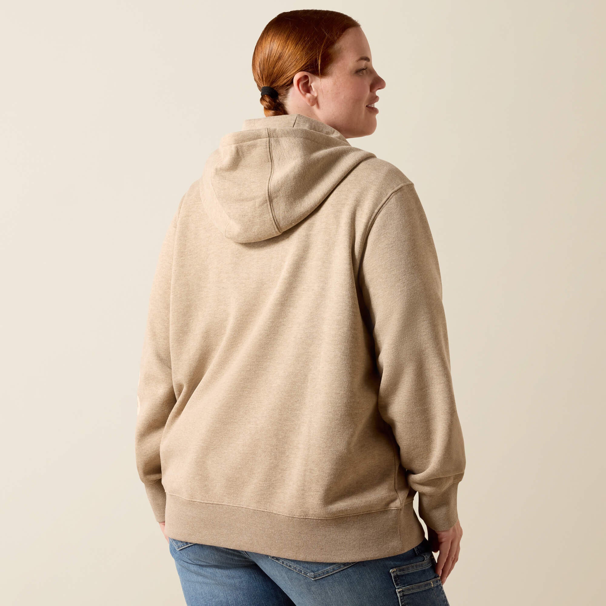 Ariat Rebar Lightweight Logo 1/2 Zip Hoodie Women