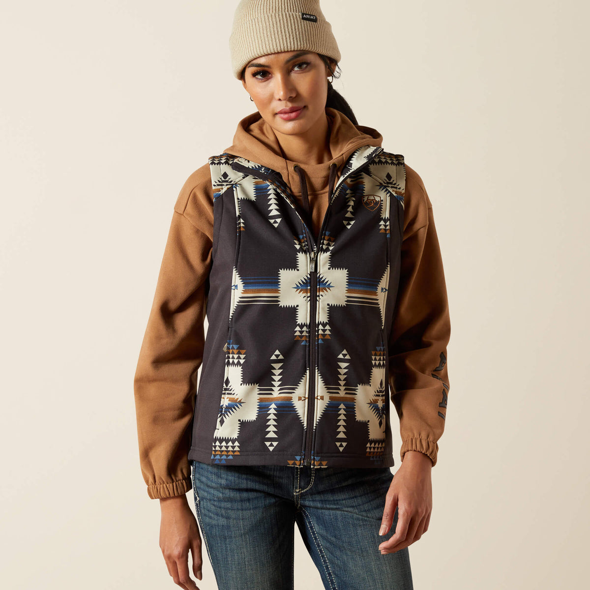 Ariat Ariat Logo Softshell Print Vest Women