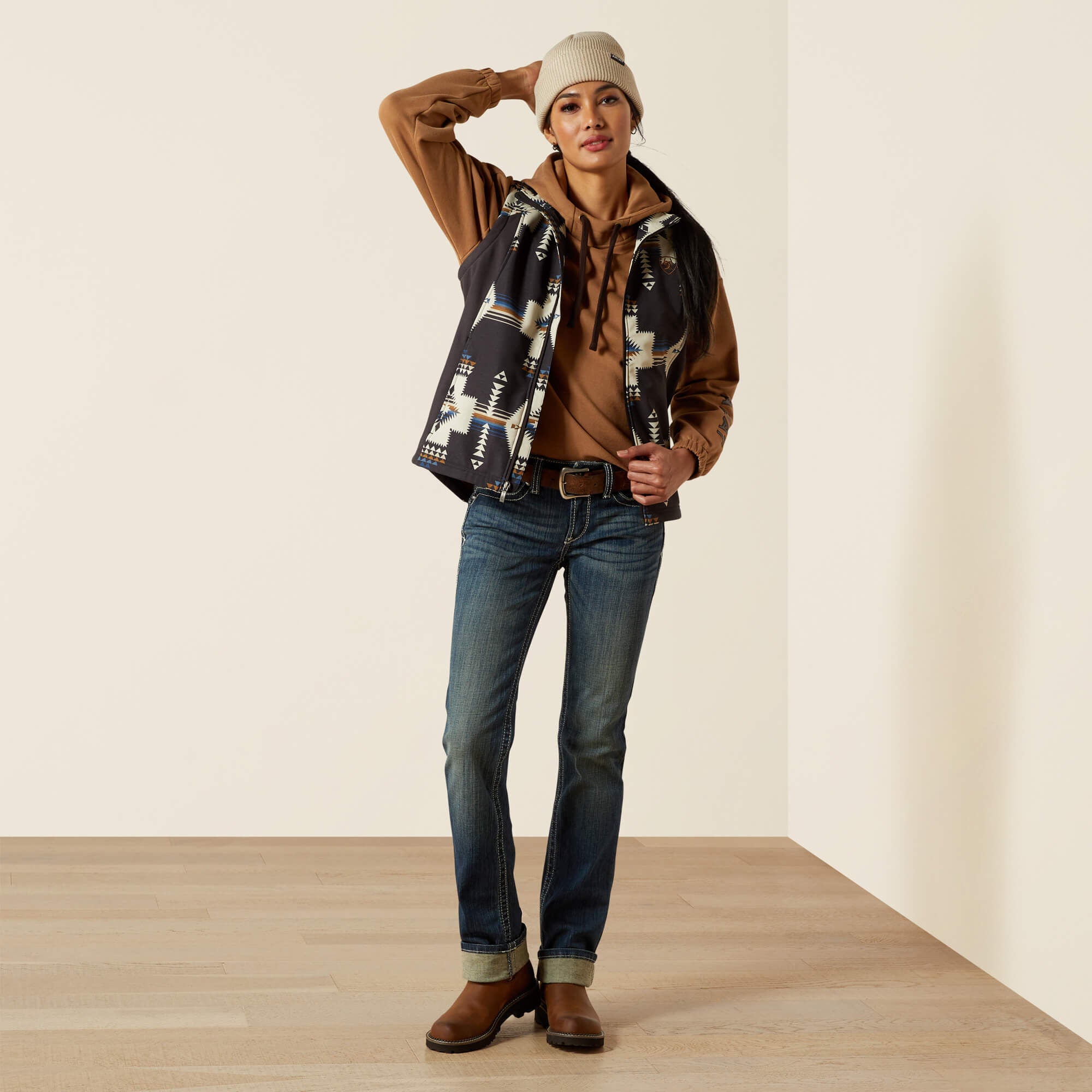 Ariat Ariat Logo Softshell Print Vest Women