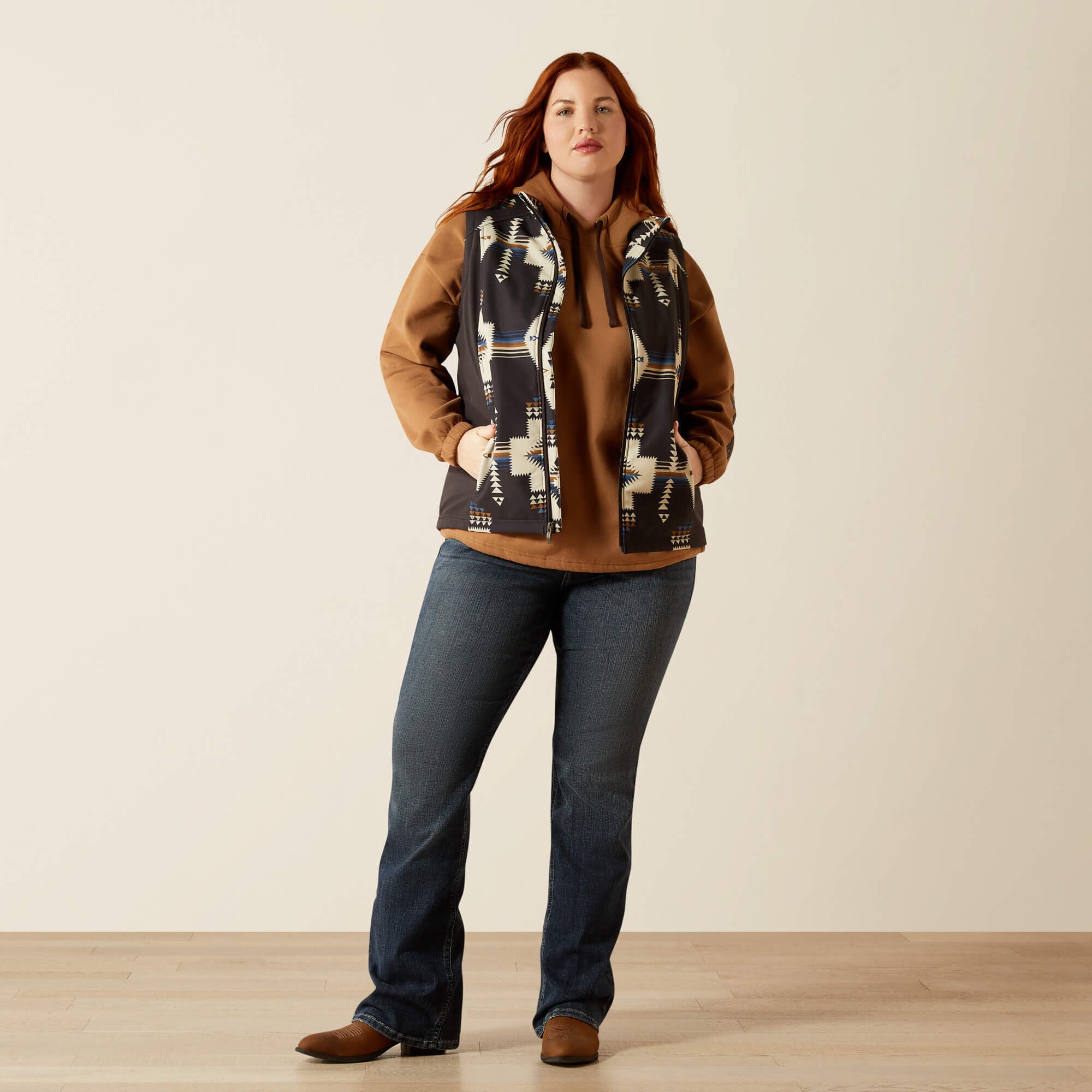 Ariat Ariat Logo Softshell Print Vest Women