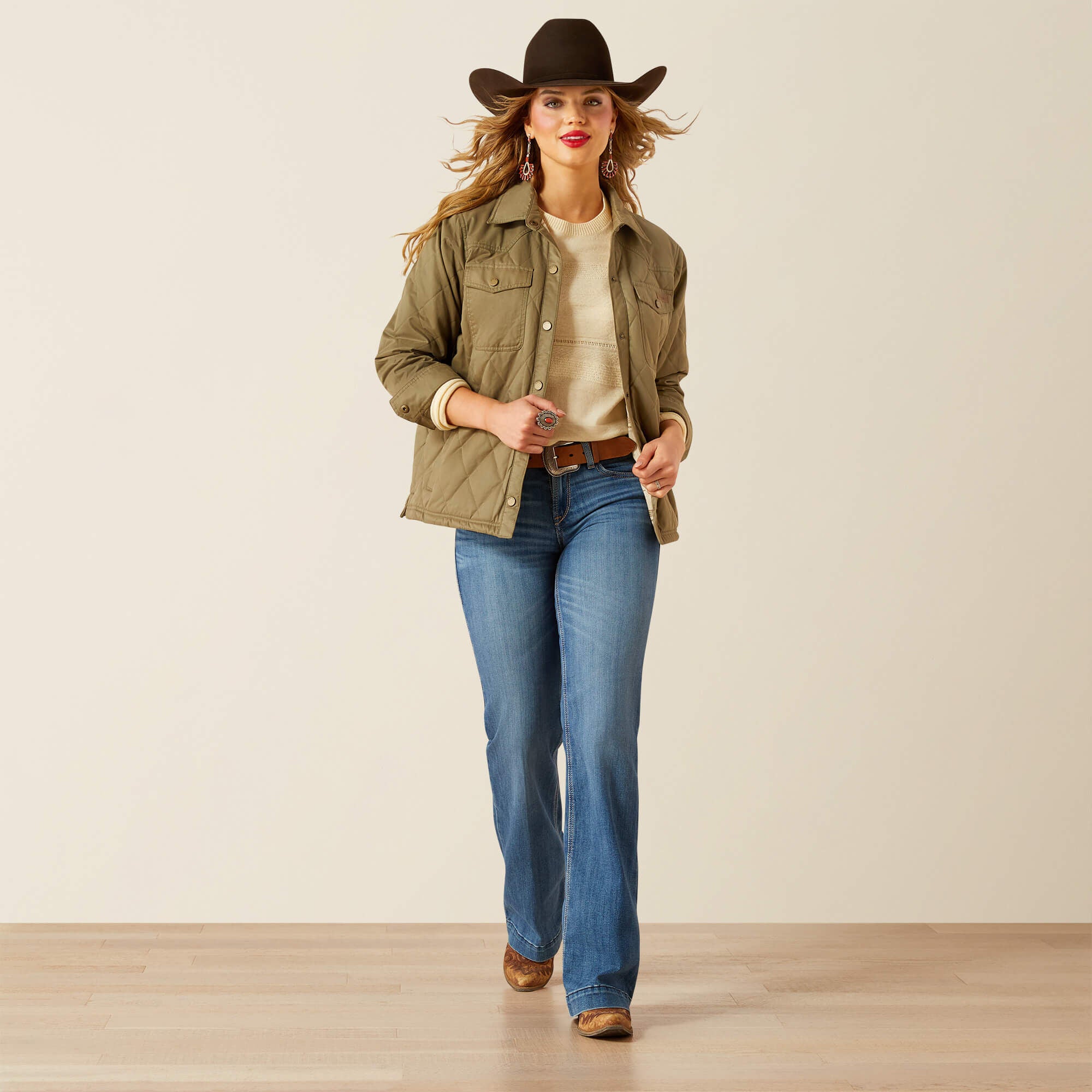 Ariat Grizzly Quilted Barn Jacket Women