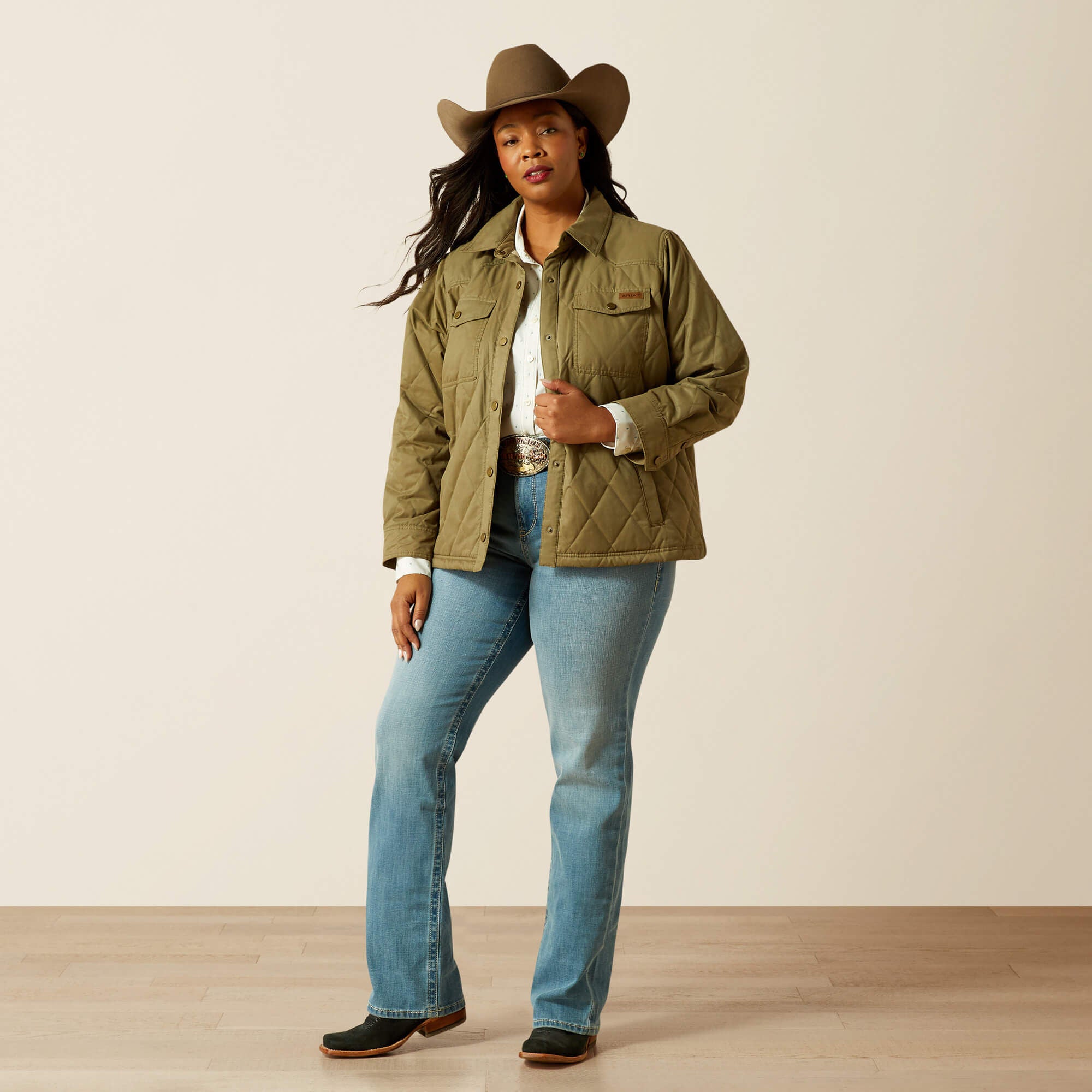 Ariat Grizzly Quilted Barn Jacket Women