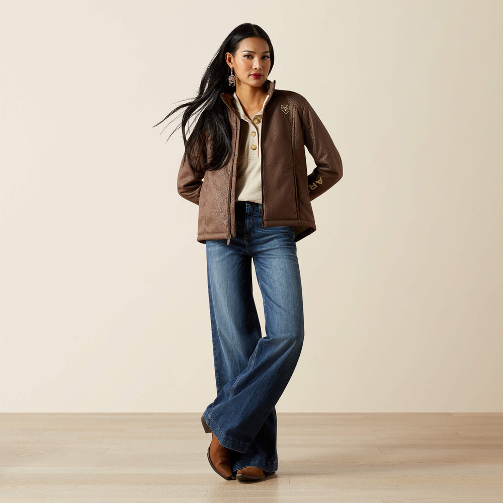 Ariat Ariat Logo Softshell Faux Leather Jacket Women|Trends
