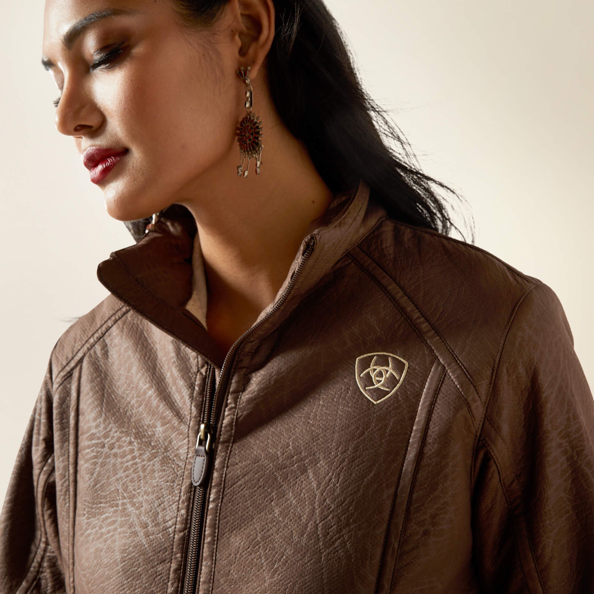 Ariat Ariat Logo Softshell Faux Leather Jacket Women|Trends