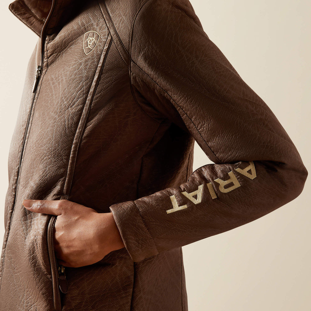 Ariat Ariat Logo Softshell Faux Leather Jacket Women|Trends