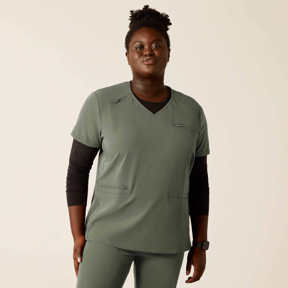 Ariat Clara 6 Pocket Scrub Top Women