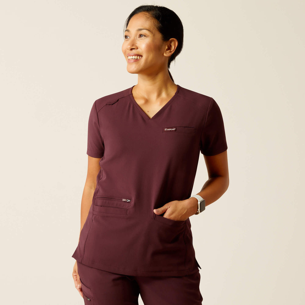 Ariat Clara 6 Pocket Scrub Top Women