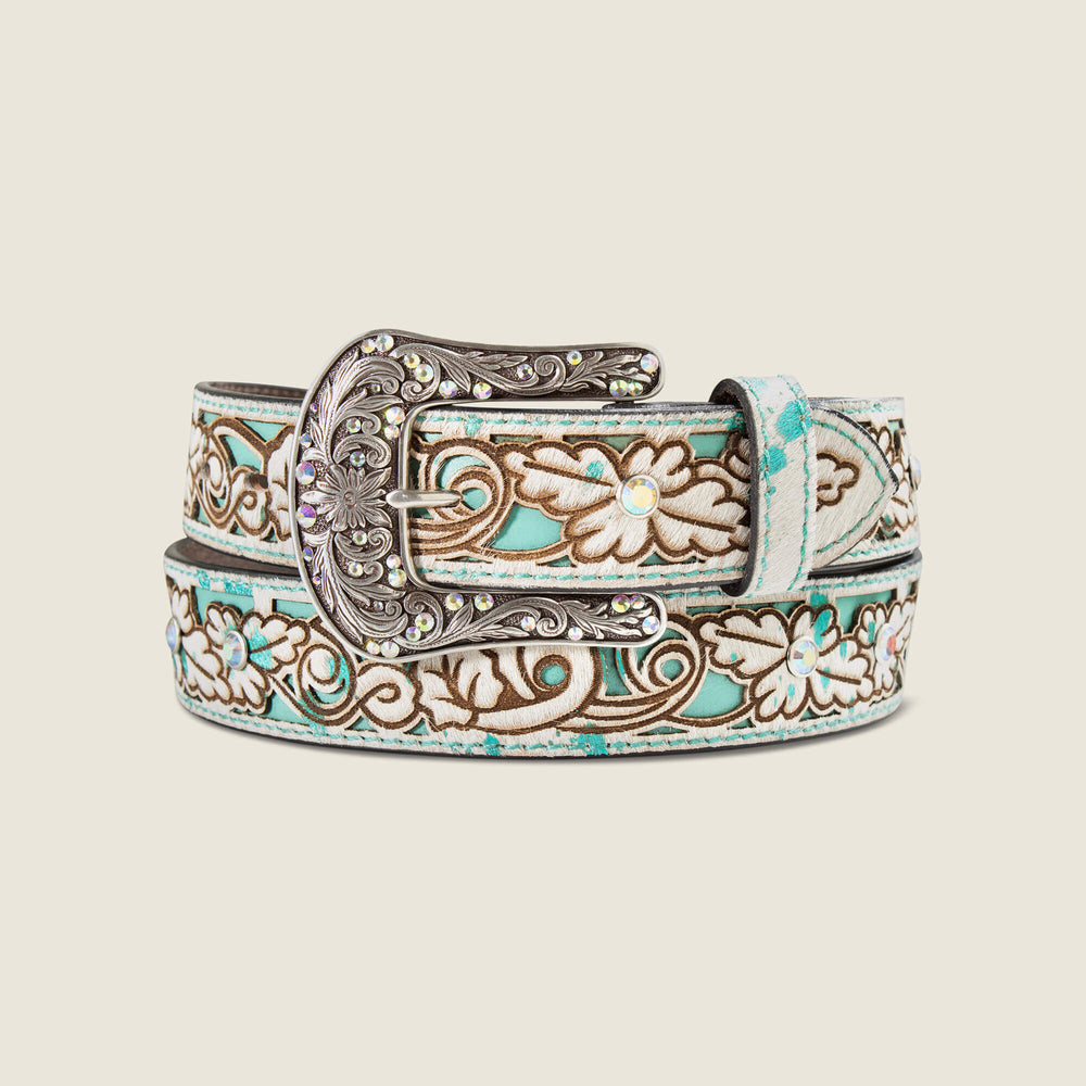 Ariat Hair-On Floral Belt Women
