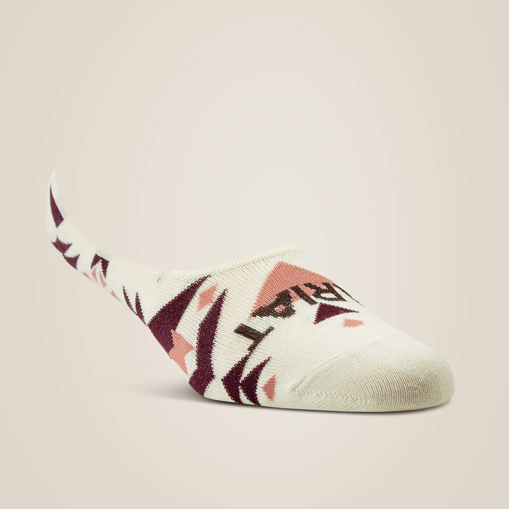 Ariat No Slip No Show Sock 2 Pair Multi Color Pack Women