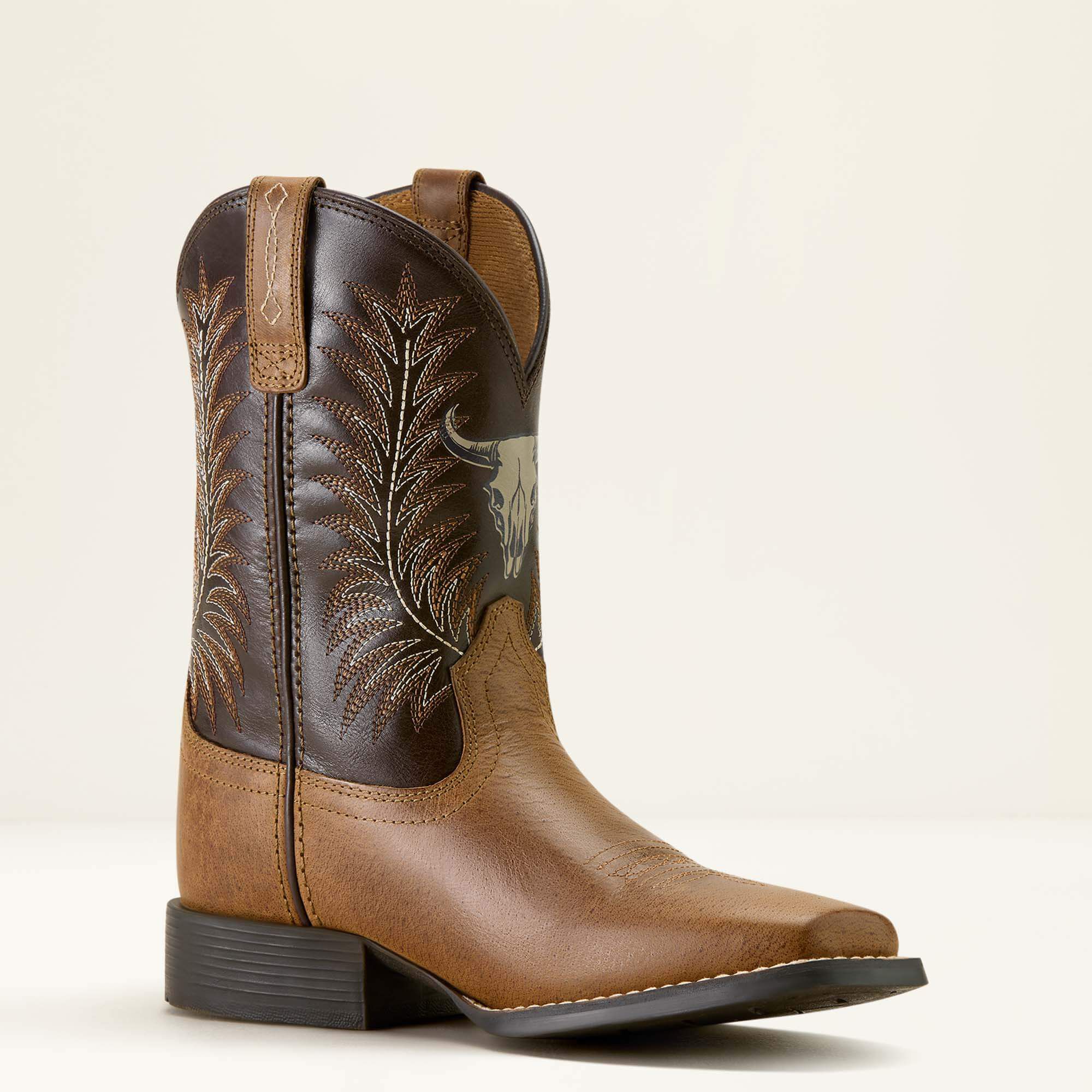 Ariat Stampede Wide Square Toe Western Boot Kids