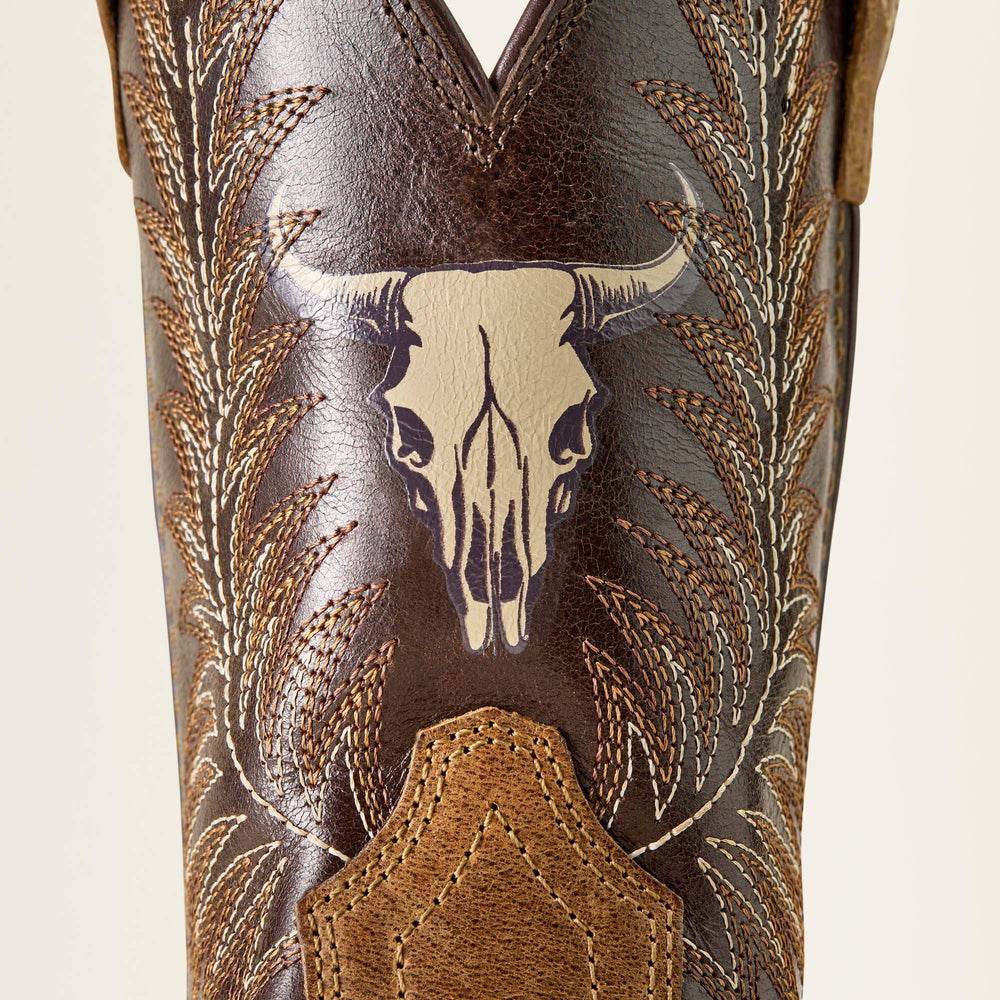 Ariat Stampede Wide Square Toe Western Boot Kids