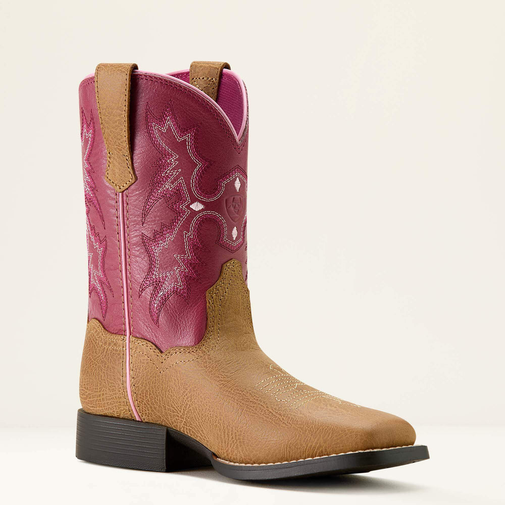 Ariat Tombstone Wide Square Toe Western Boot Kids